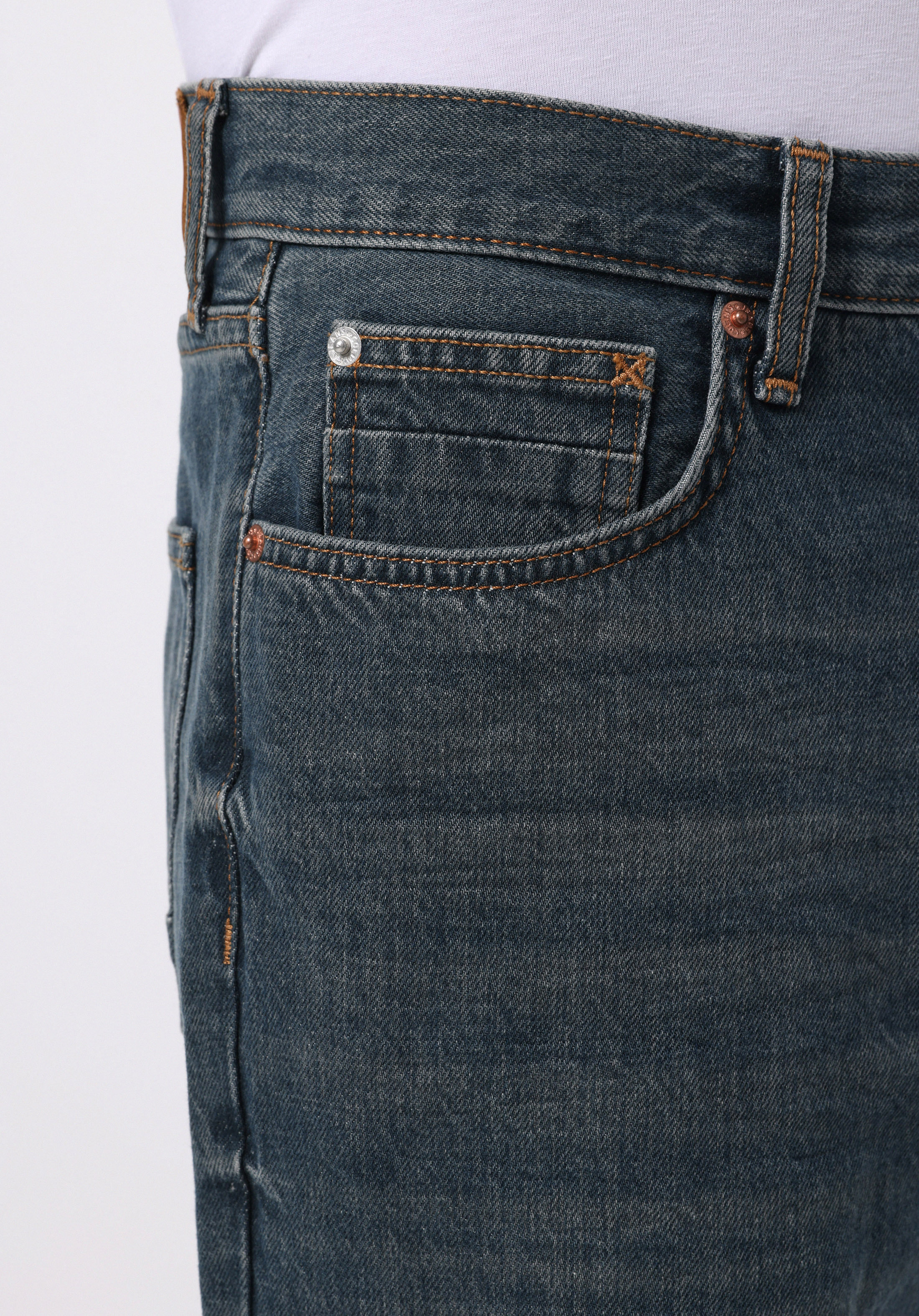 Loose Relaxed Fit   Erkek İndigo Jean Pantolon