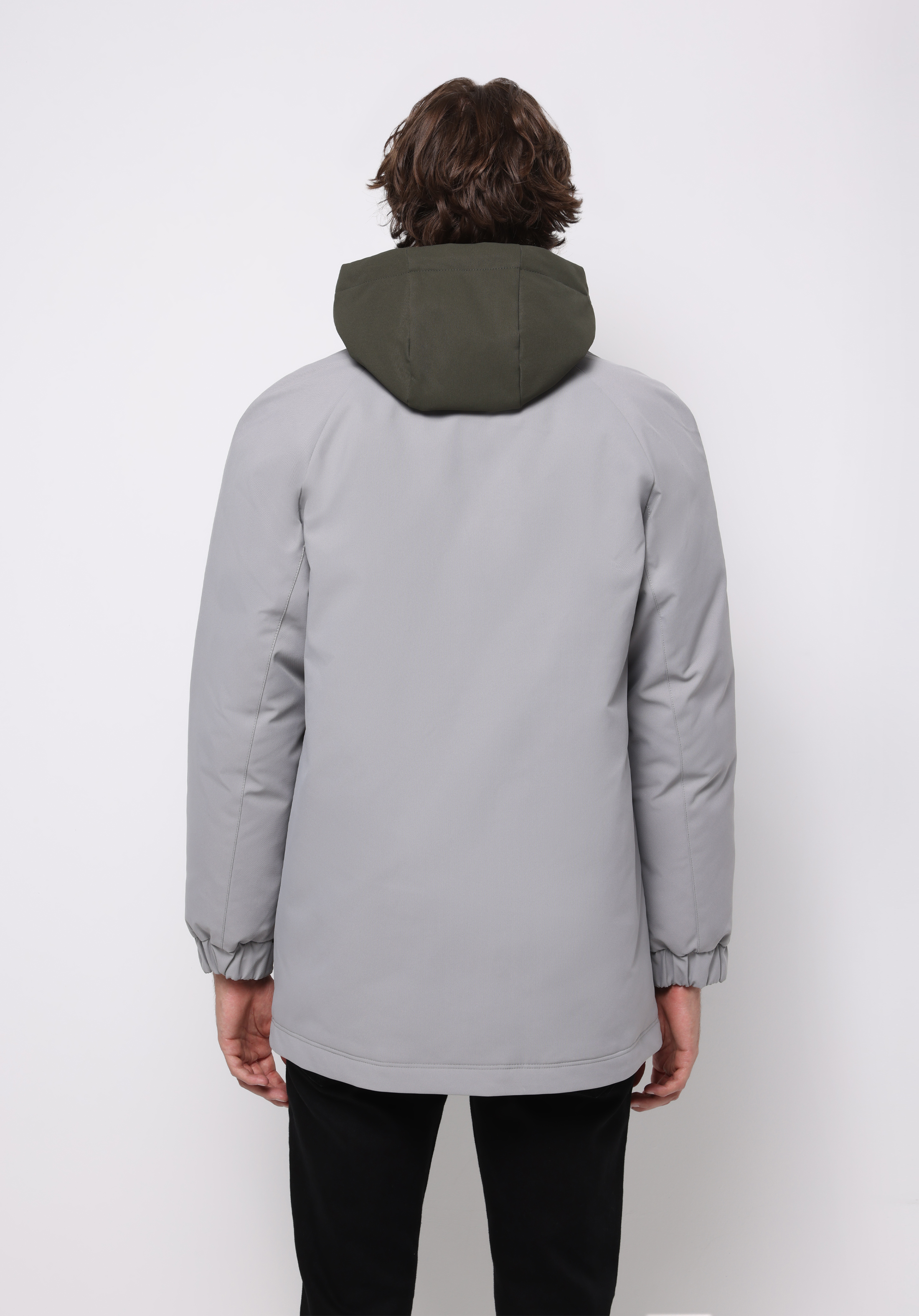 Regular Fit     Erkek Gri Kaban