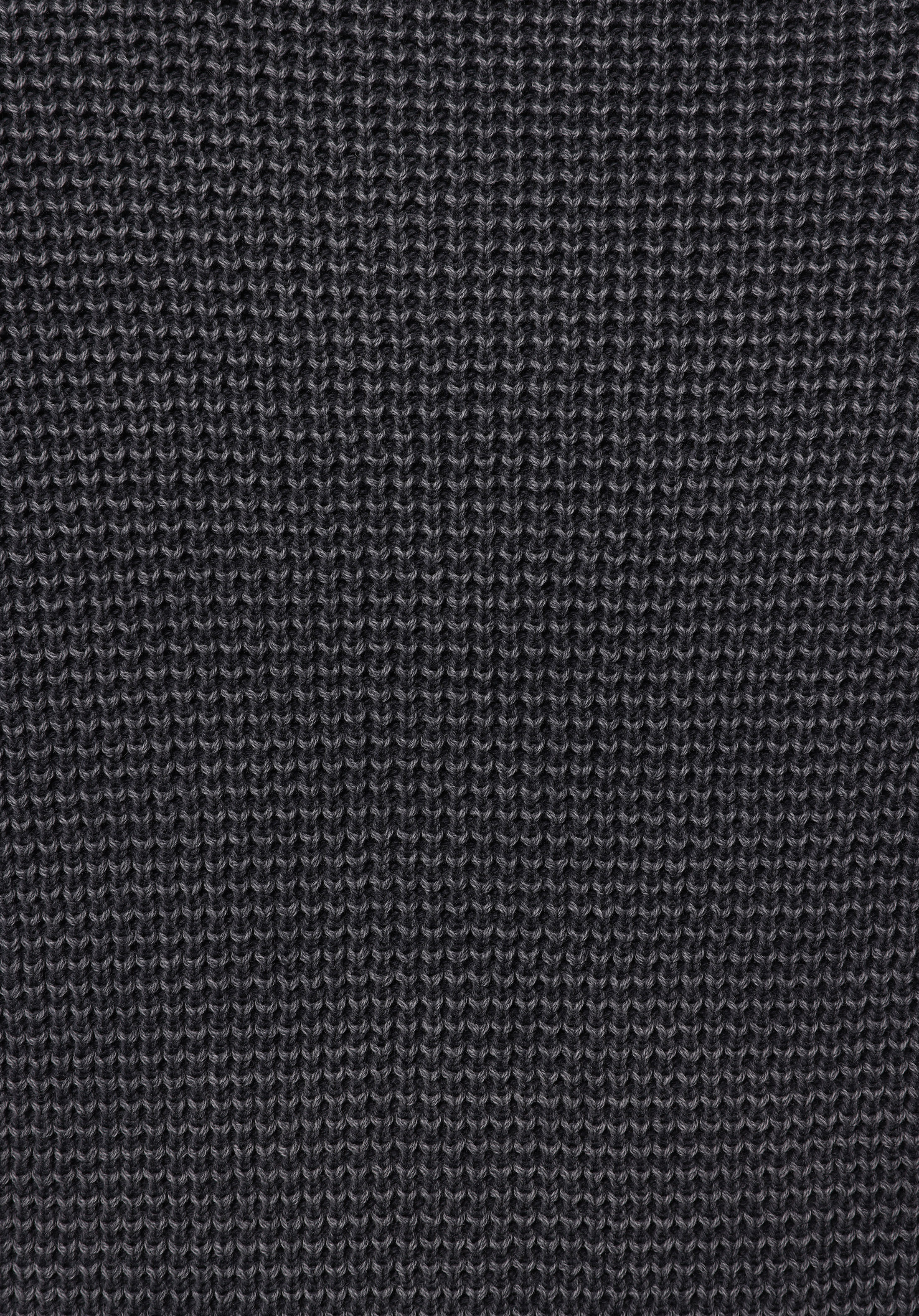 Regular Fit Yuvarlak Yaka Jakarlı Erkek Antrasit Kazak