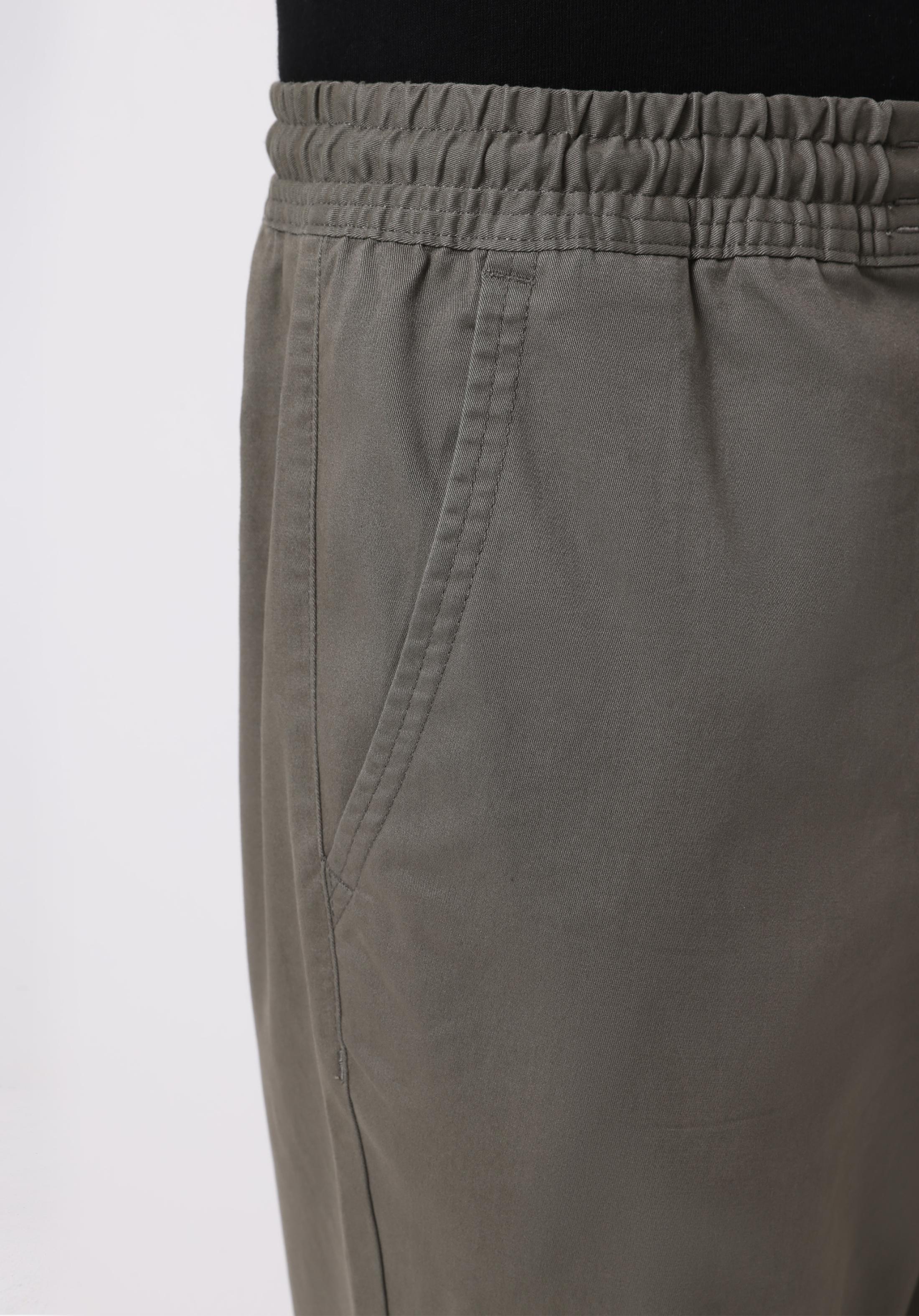 Cargo Fit Orta Bel Lastikli Paça Erkek Yeşil  Pantolon