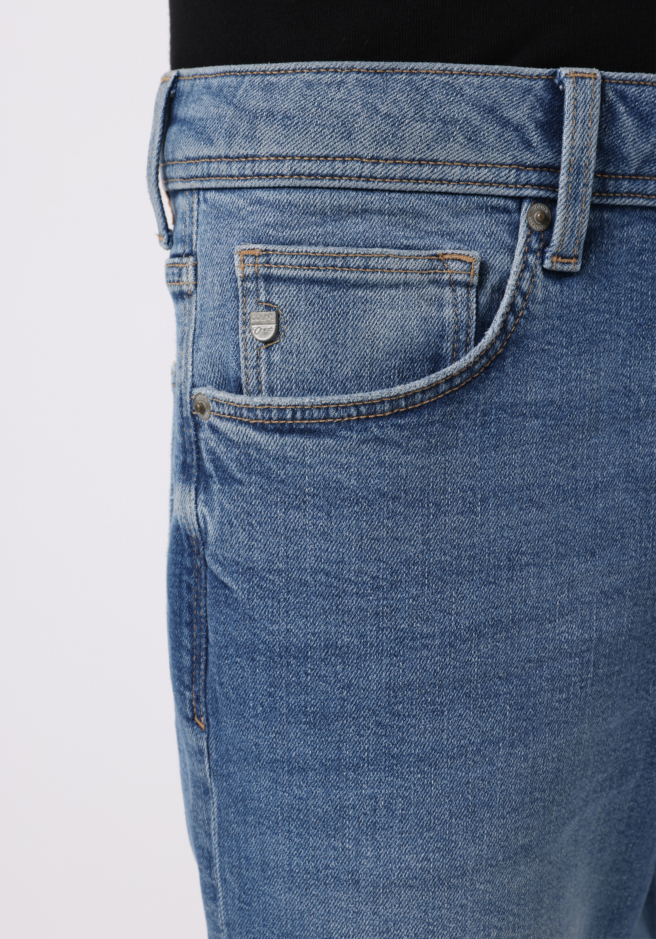 Regular Fit   Erkek Açik İndigo Jean Pantolon