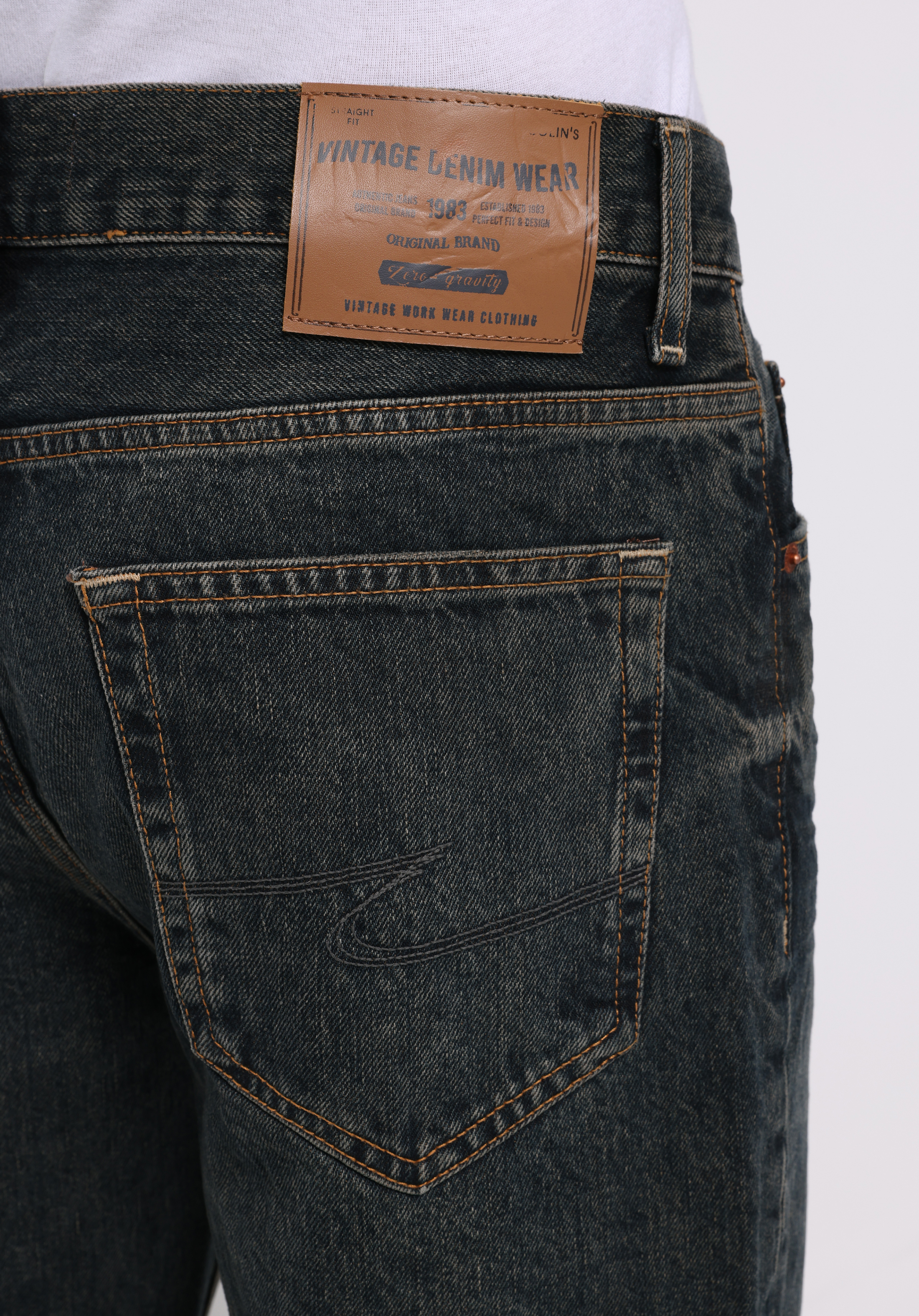 Regular Fit   Erkek Koyu İndigo Jean Pantolon
