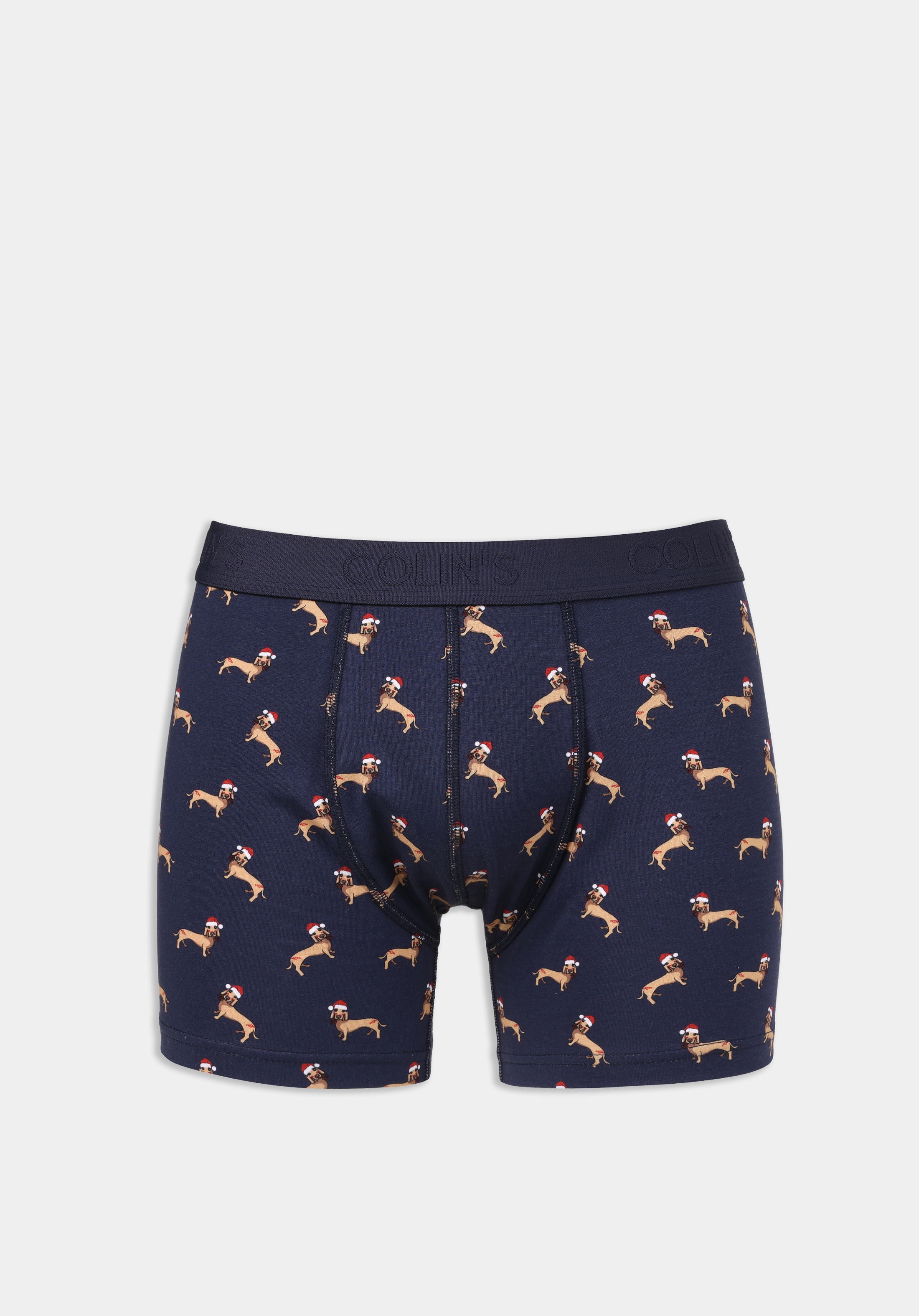 Modern Fit Baskılı Erkek Siyah Boxer