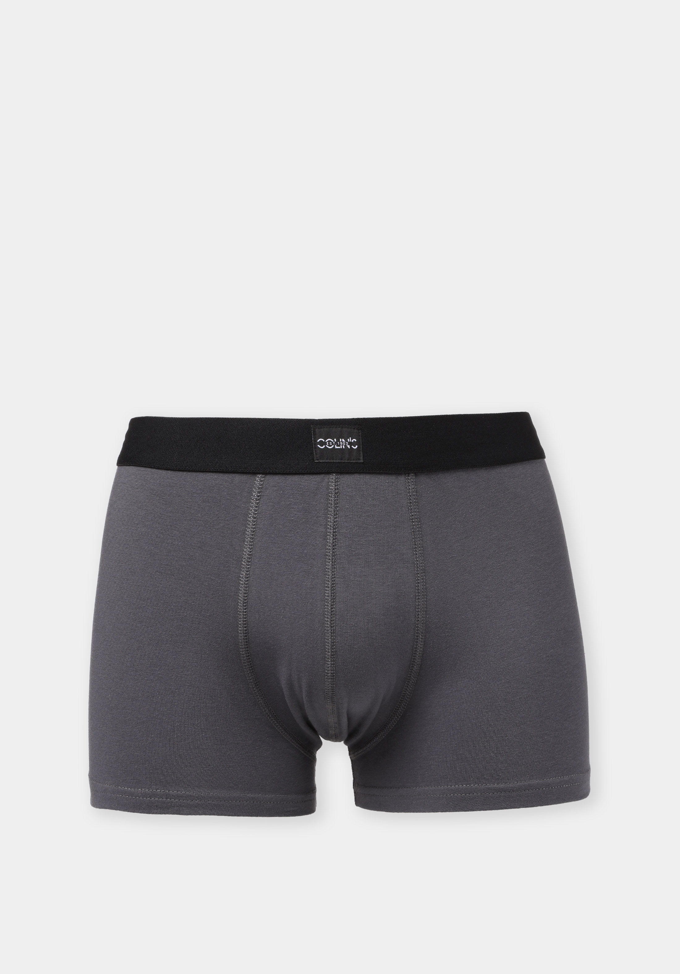 Modern Fit Düz Erkek Antrasit Boxer