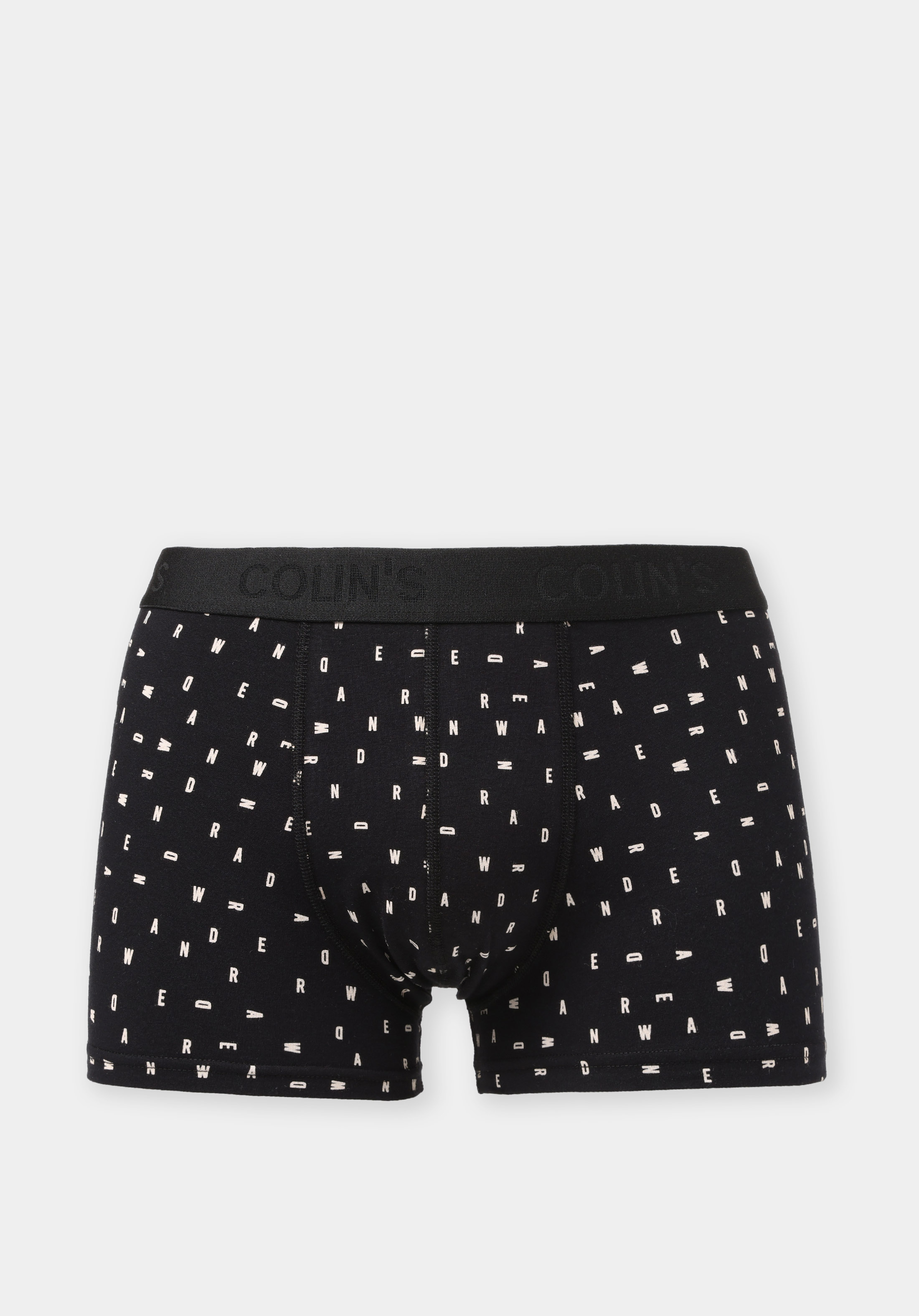 Modern Fit Baskılı Erkek Siyah Boxer