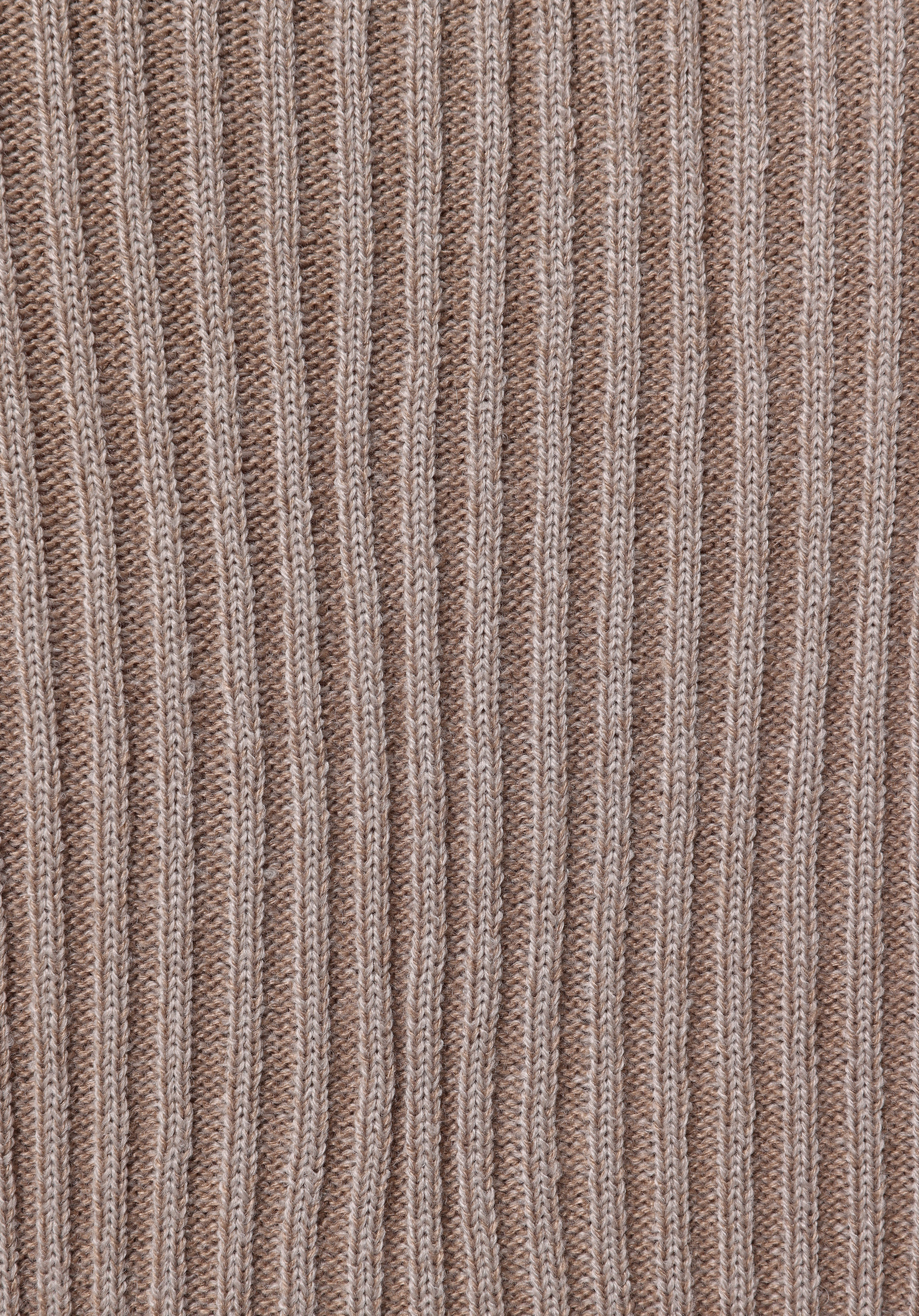 Regular Fit Yuvarlak Yaka Jakarlı Erkek Bej Kazak