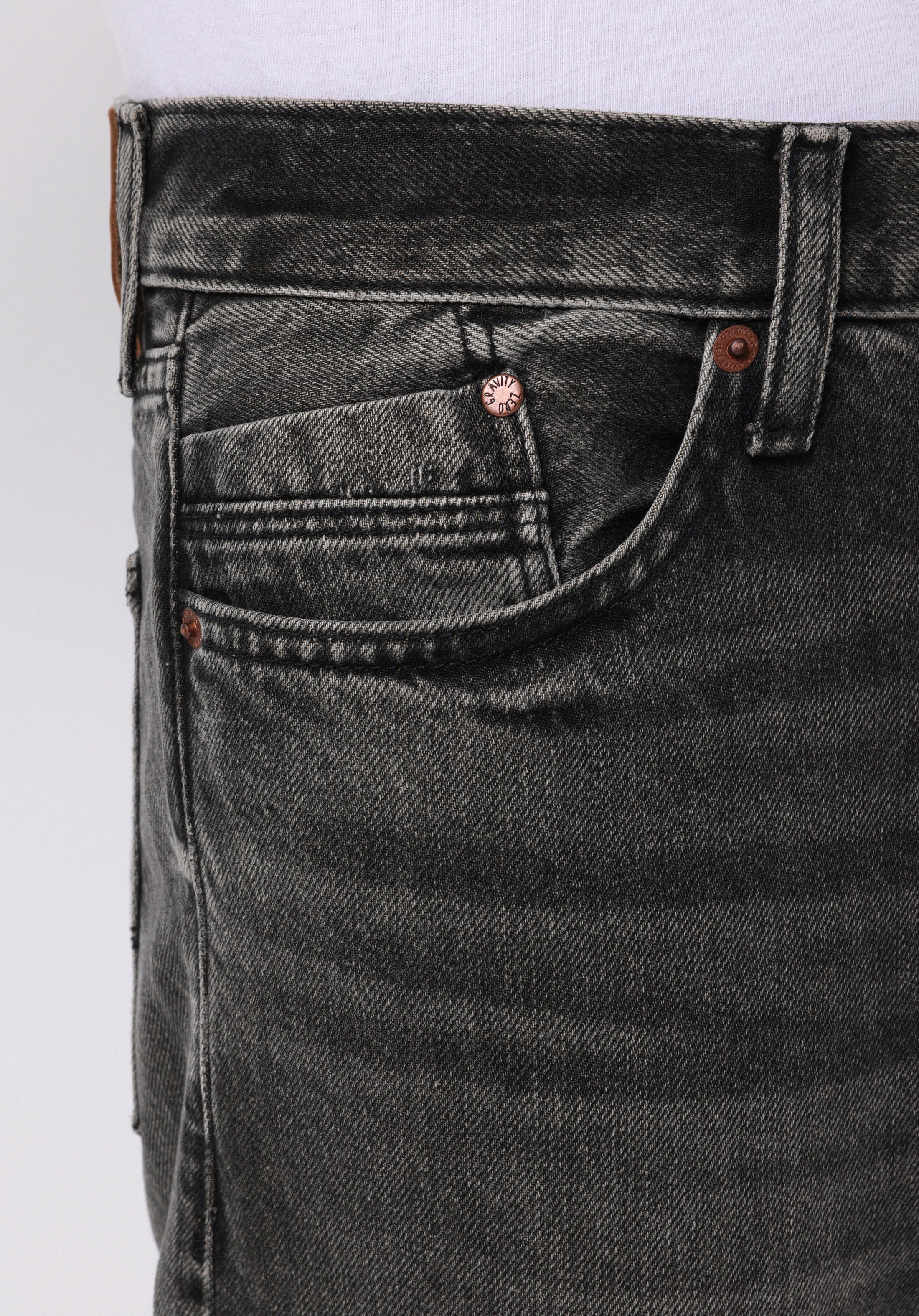 Loose Tapered Fit   Erkek Siyah Jean Pantolon