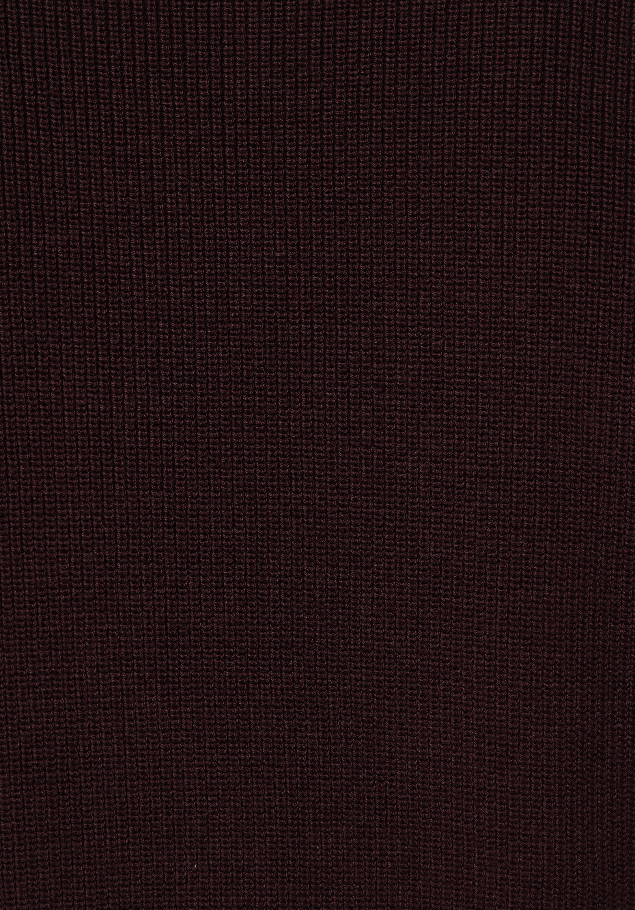 Regular Fit Dik Yaka Jakarlı Erkek Bordo Kazak