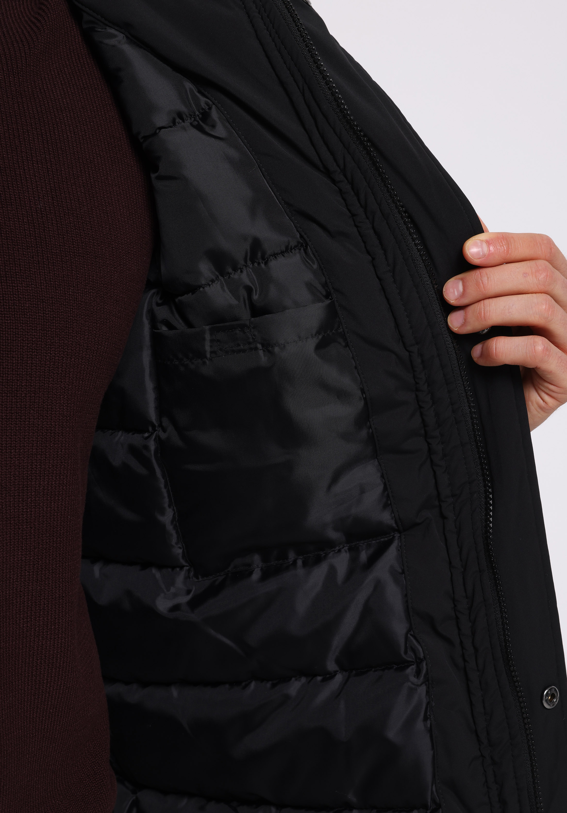 Regular Fit     Erkek Siyah Kaban