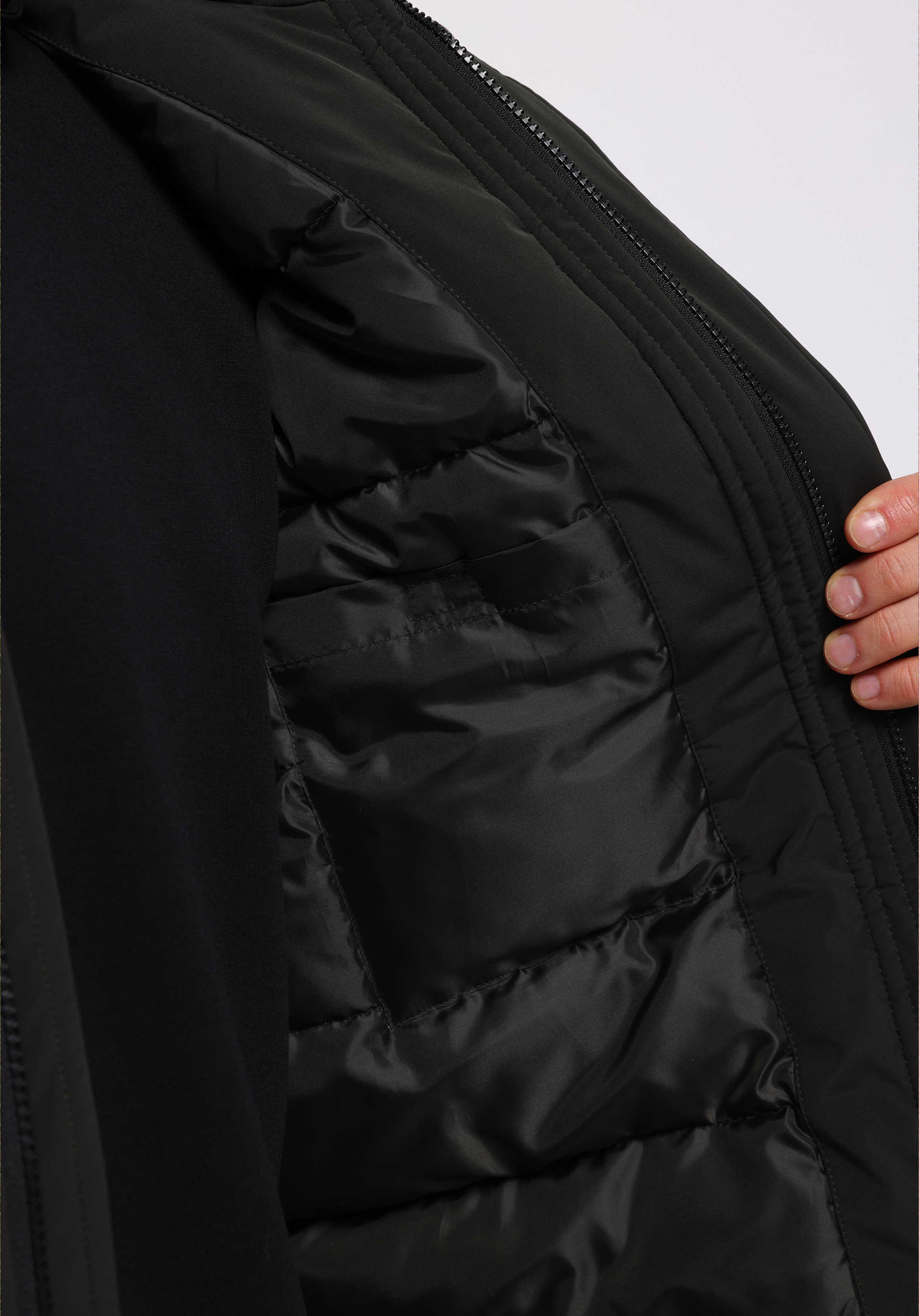 Regular Fit     Erkek Yeşil Kaban