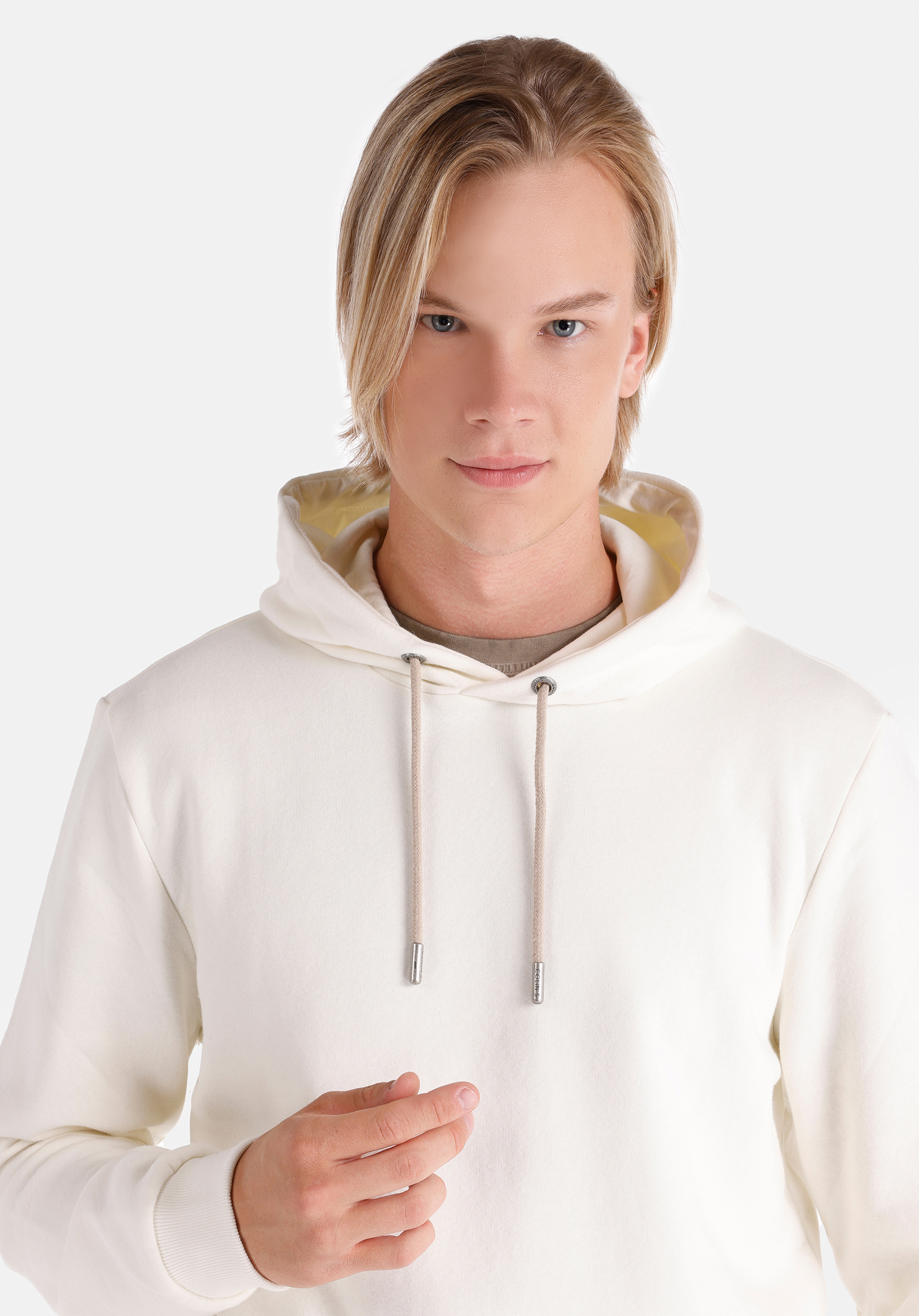 Regular Fit   Erkek Beyaz Sweatshirt