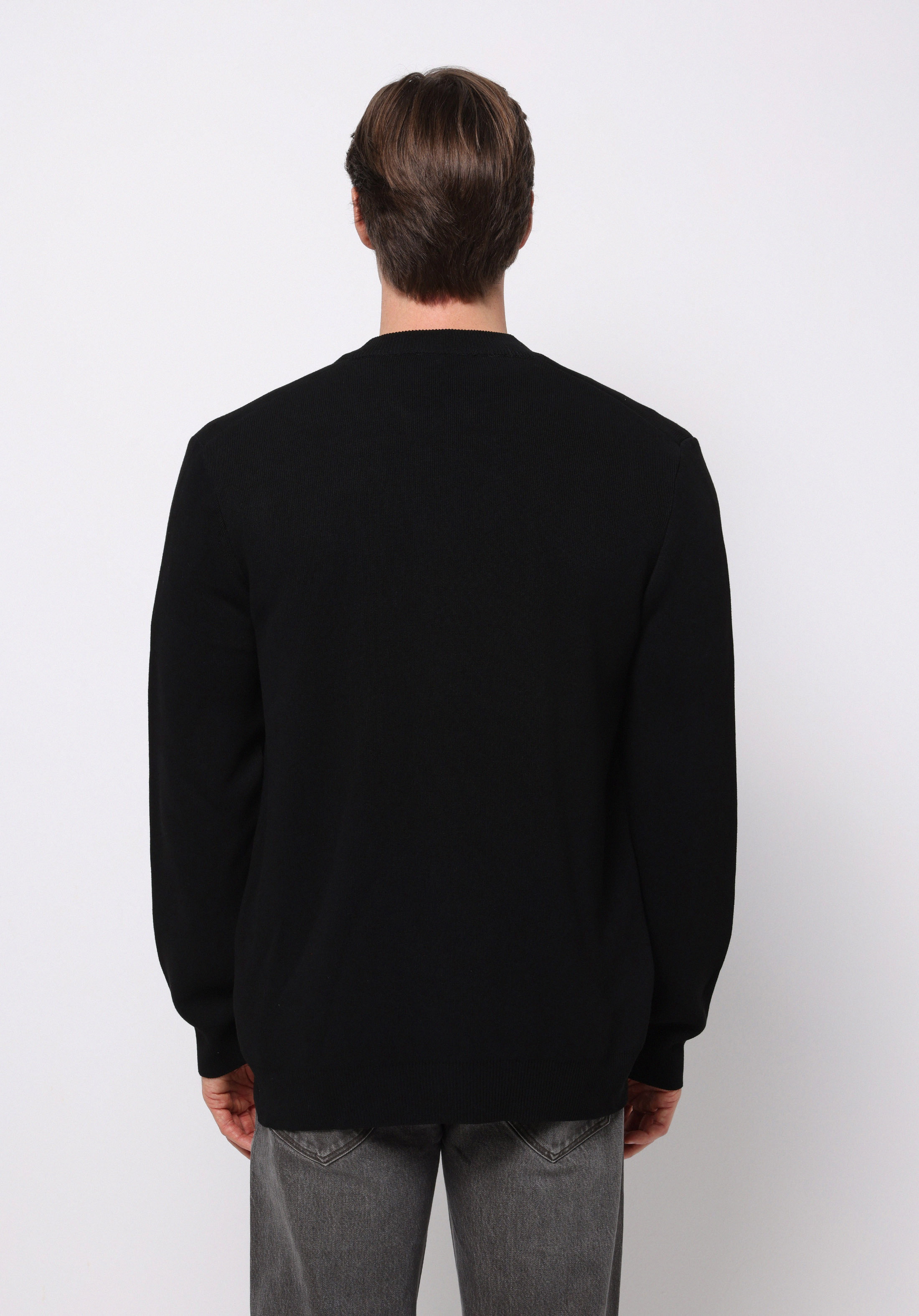 Regular Fit   Erkek Siyah Hırka