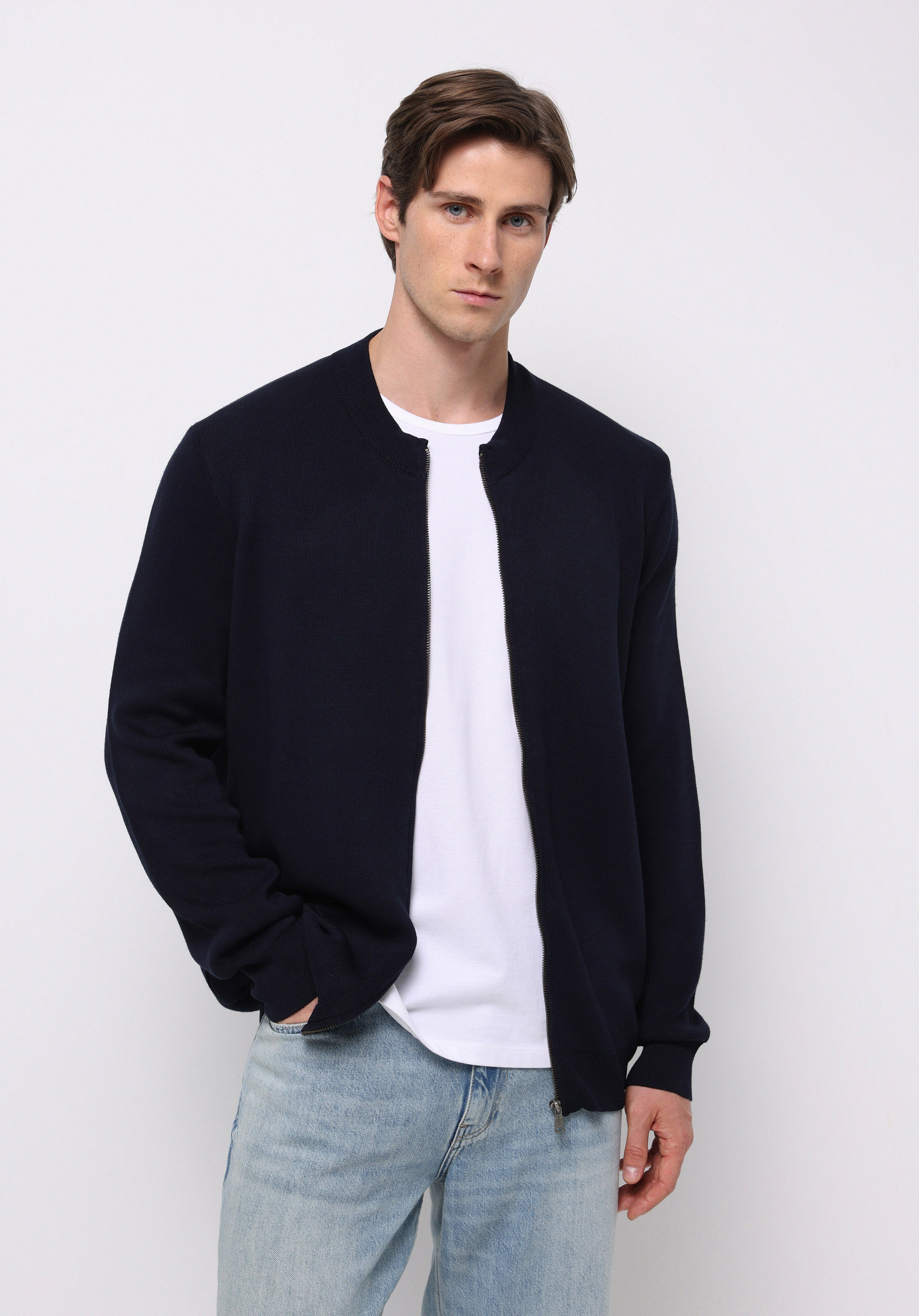 Regular Fit   Erkek Lacivert Hırka