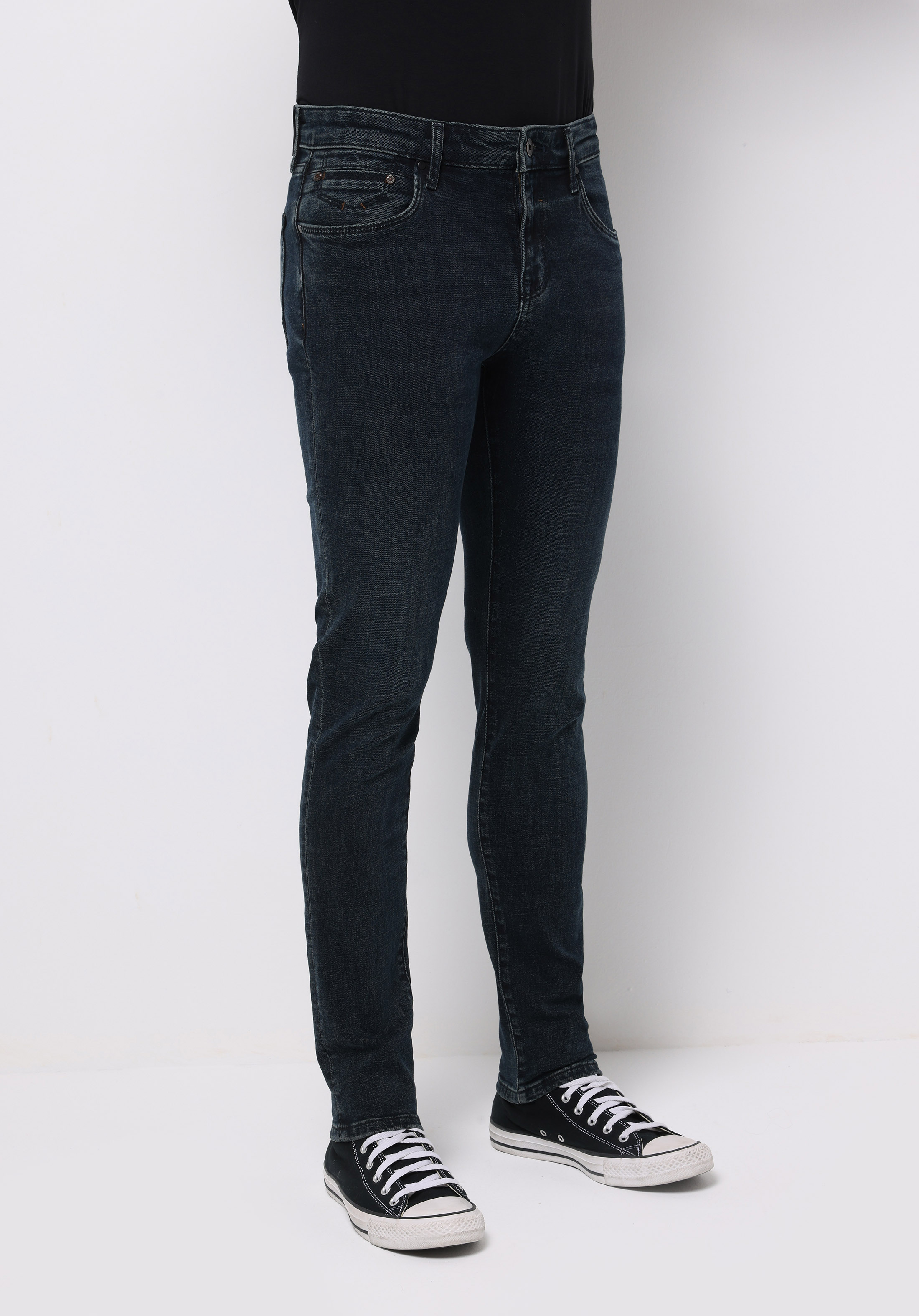 Slim Fit   Erkek Koyu İndigo Jean Pantolon