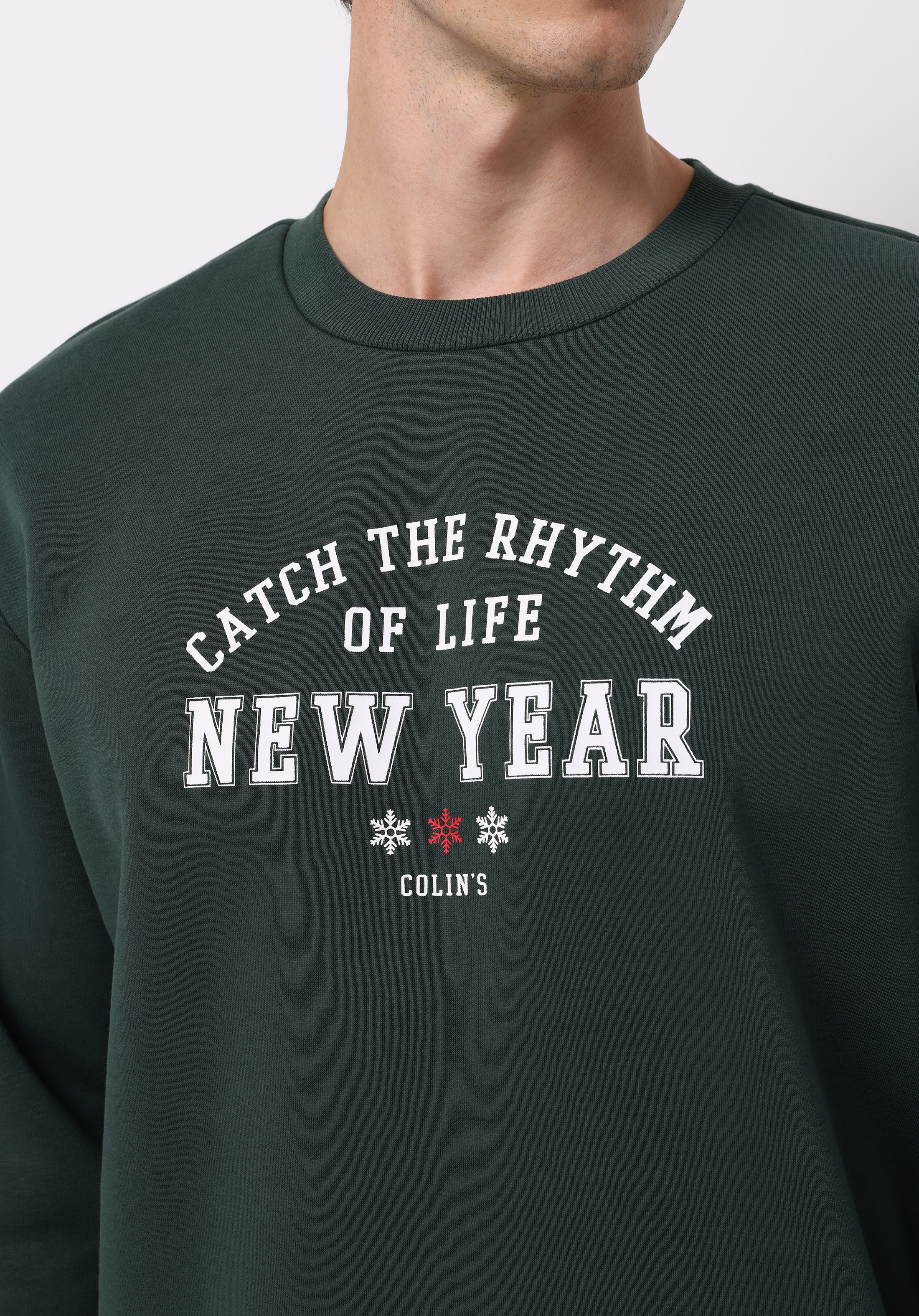 Comfort Fit   Erkek Yeşil Sweatshirt