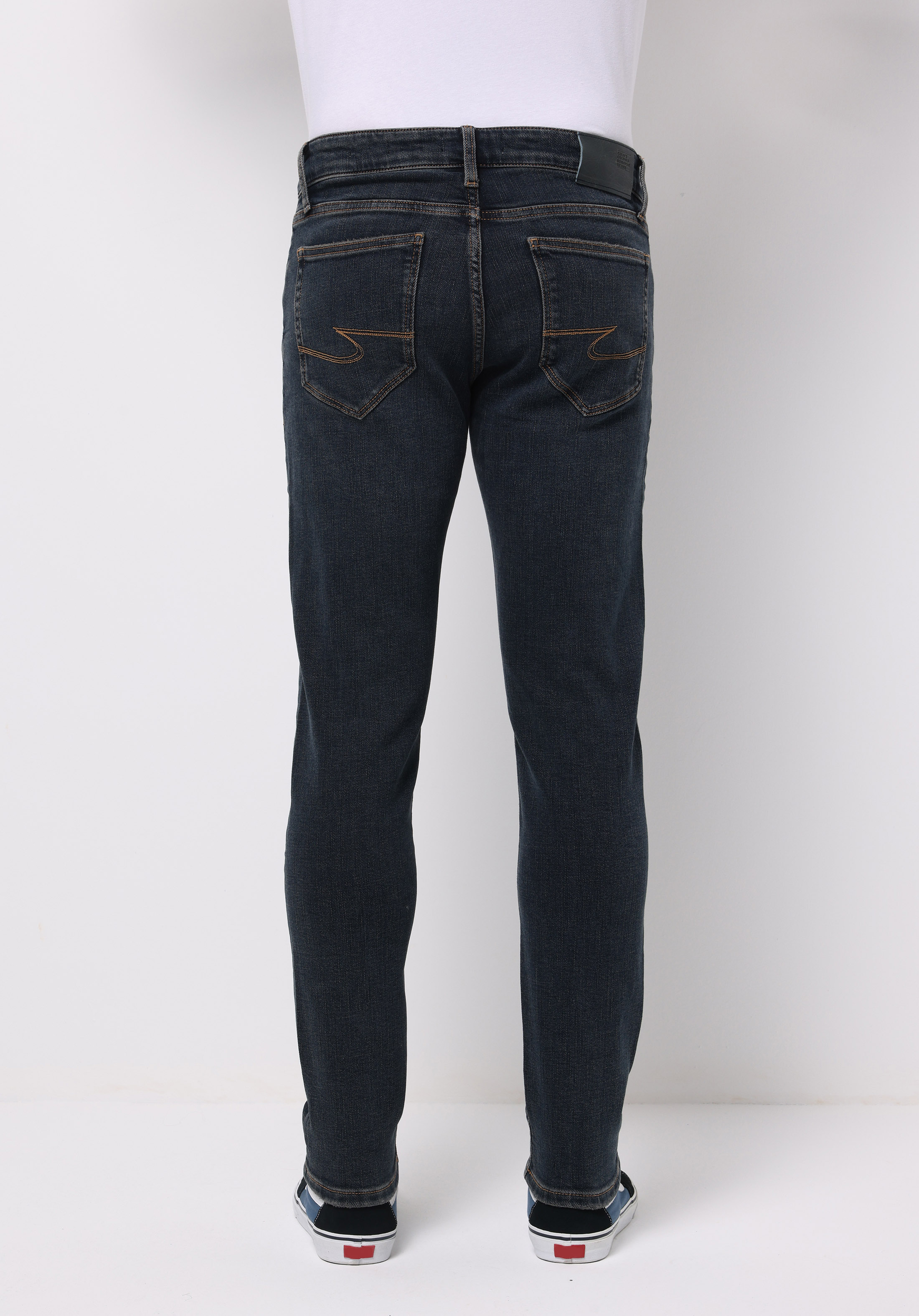 Slim Fit   Erkek Lacivert Jean Pantolon