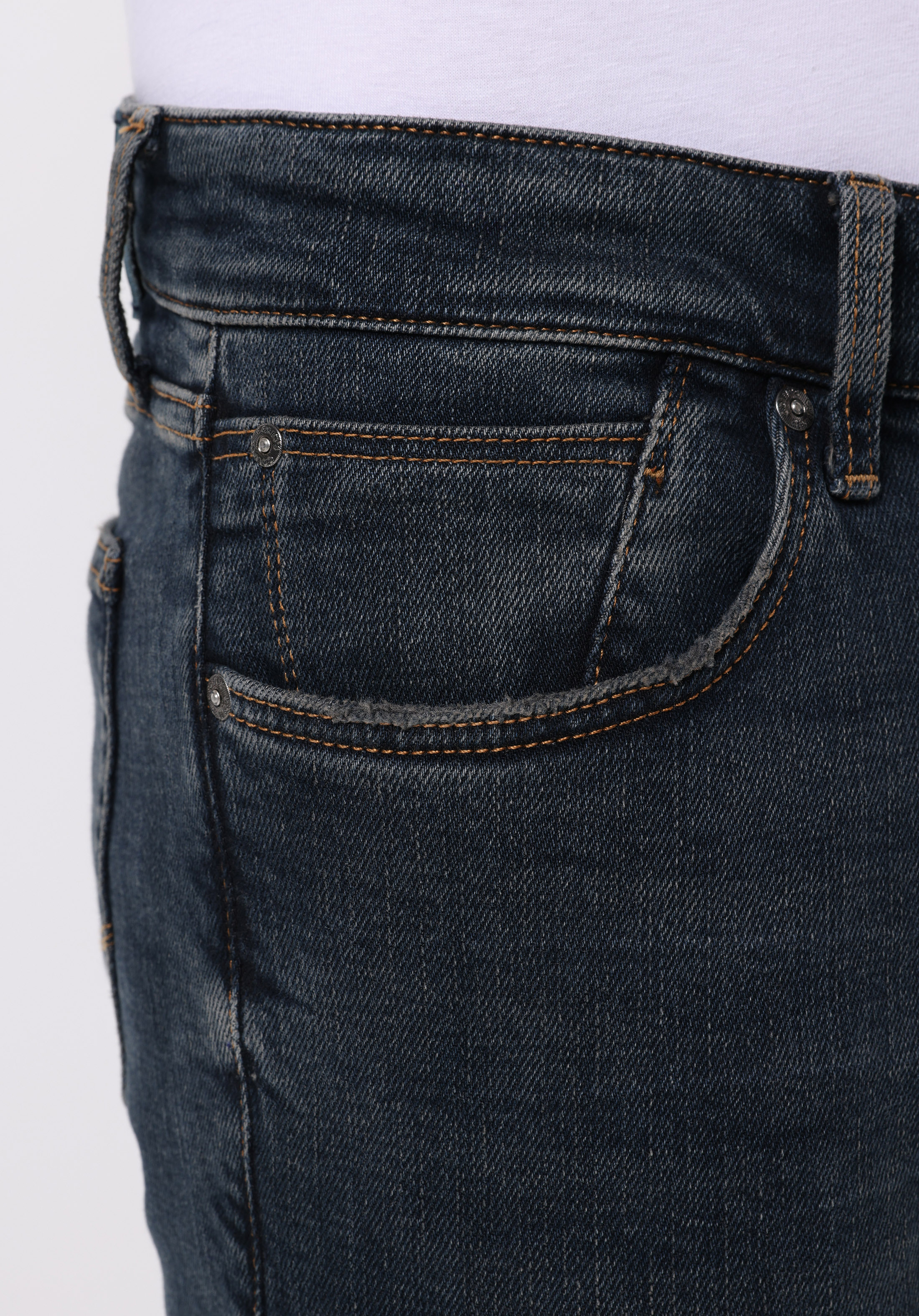 Slim Fit   Erkek Lacivert Jean Pantolon
