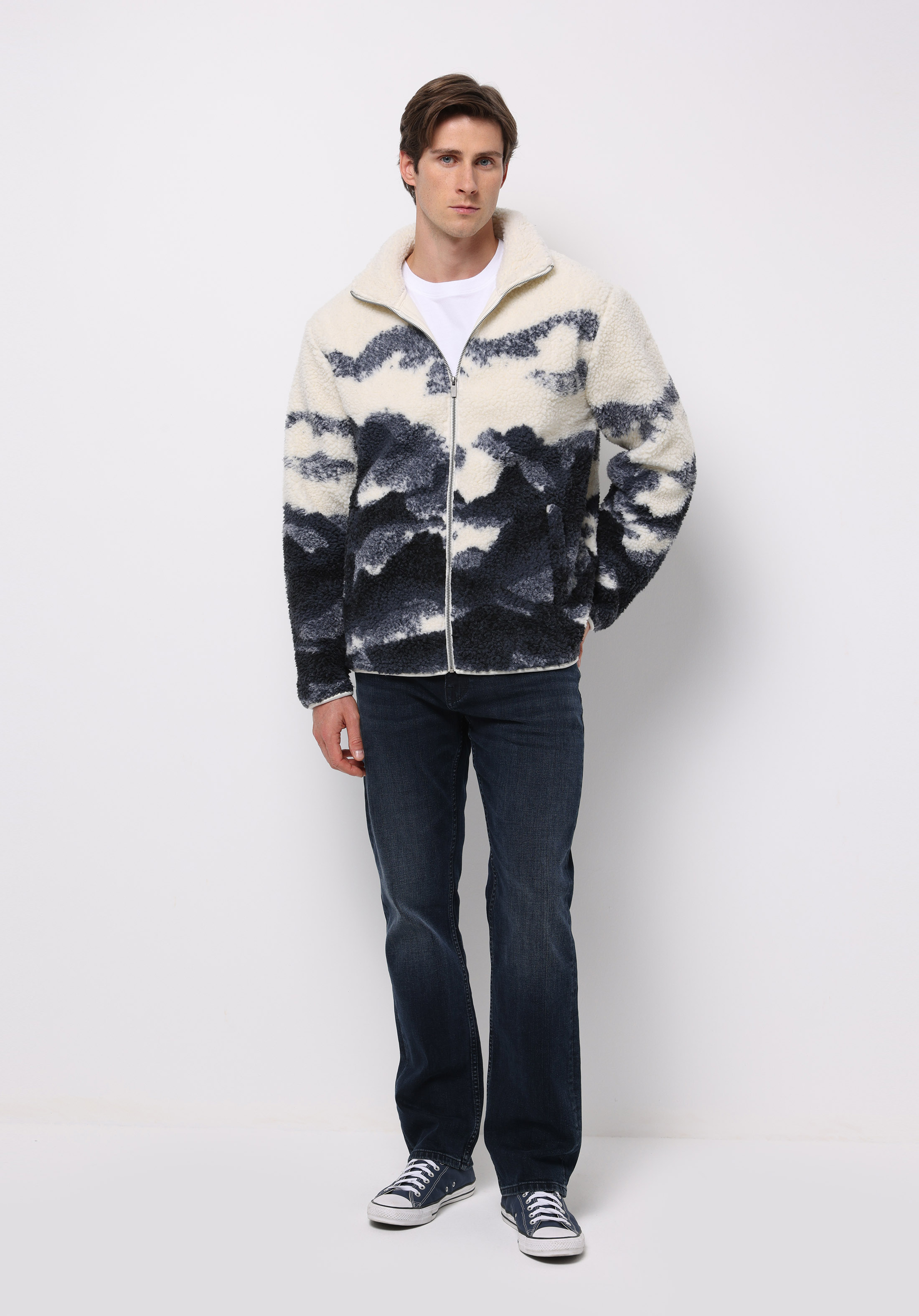 Comfort Fit    Erkek Ekru Ceket