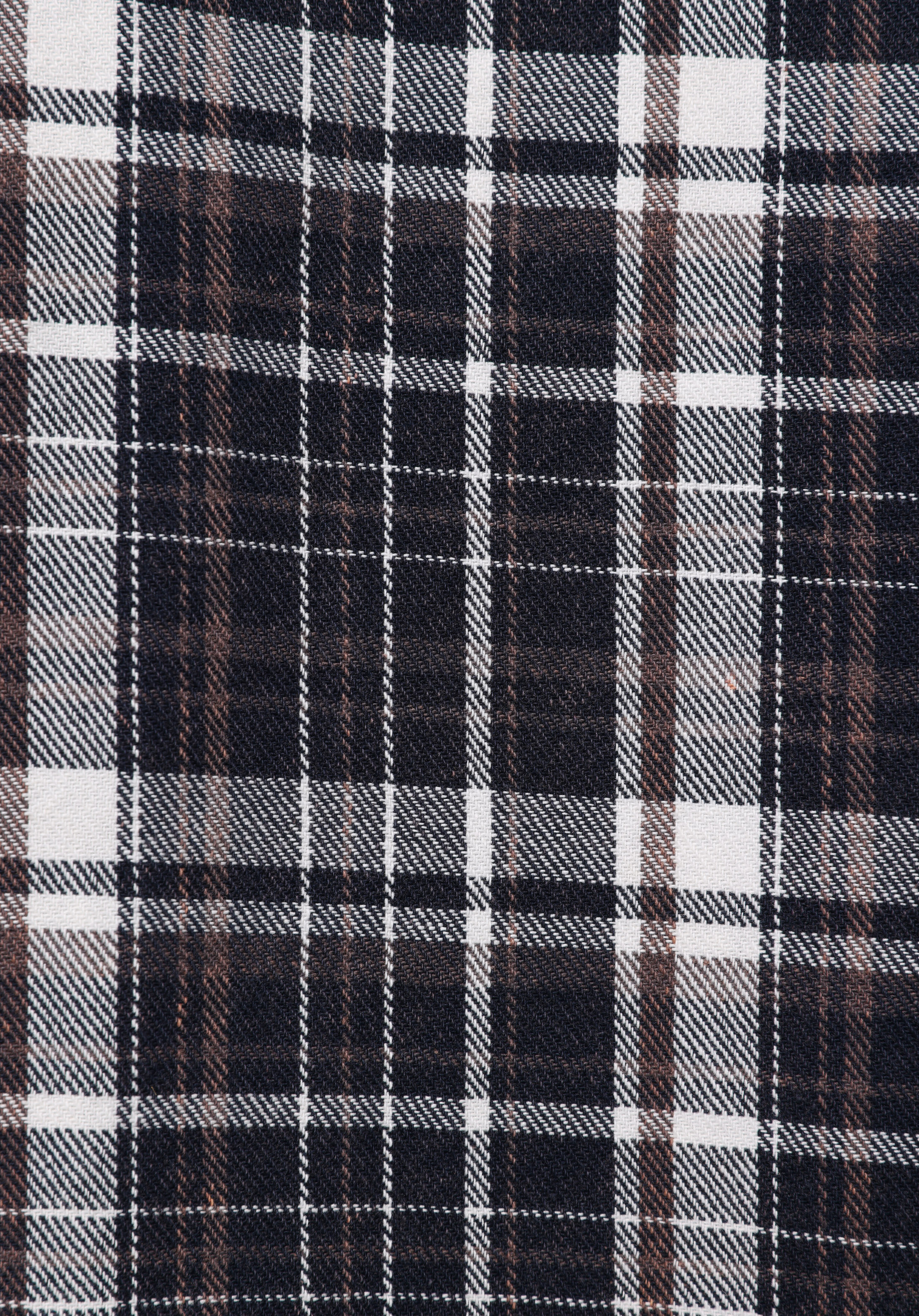 Comfort Fit Shirt Neck Ekoseli Erkek Lacivert Uzun Kol Gömlek