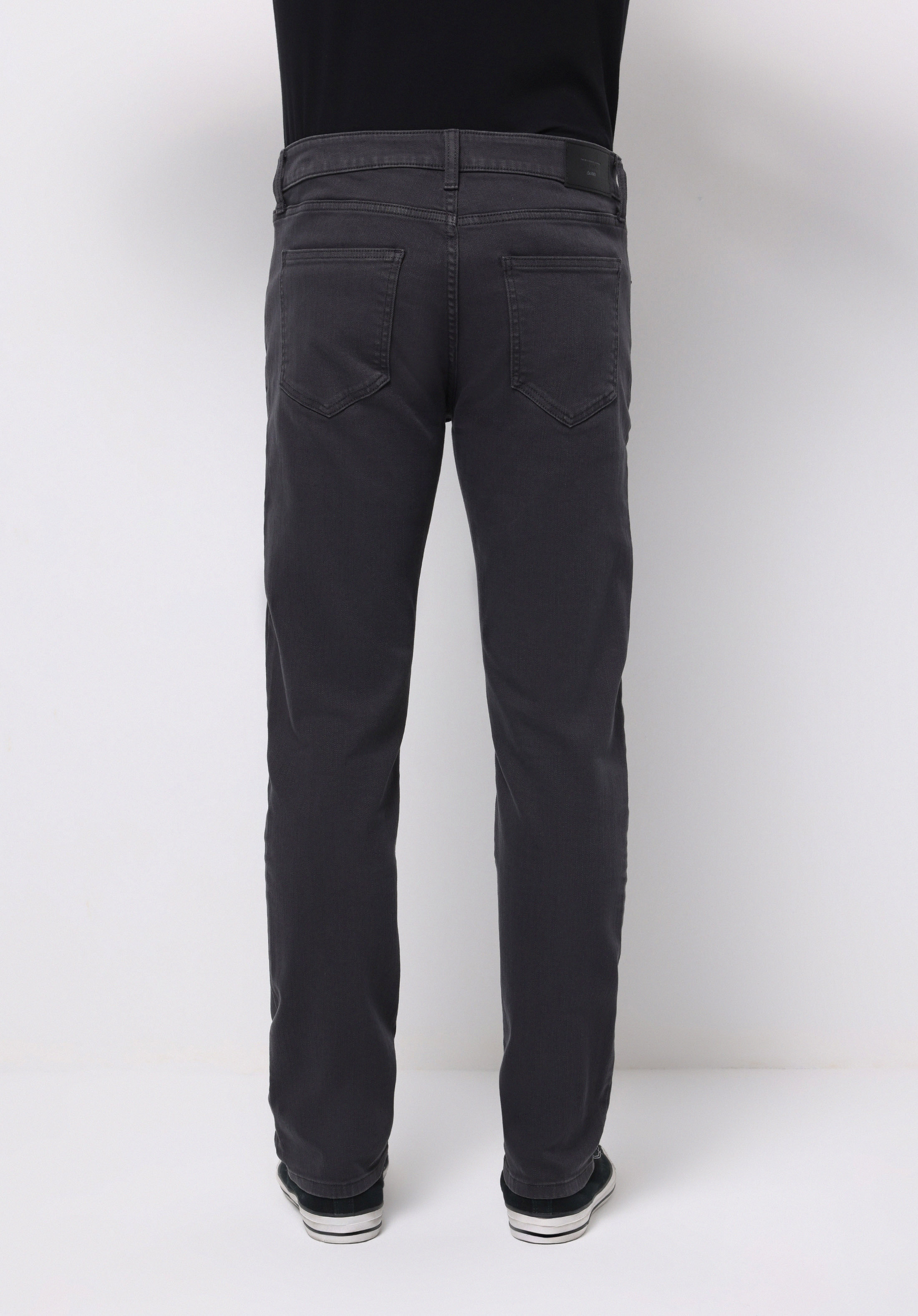 Straight Fit Orta Bel Düz Paça Erkek Antrasit  Pantolon