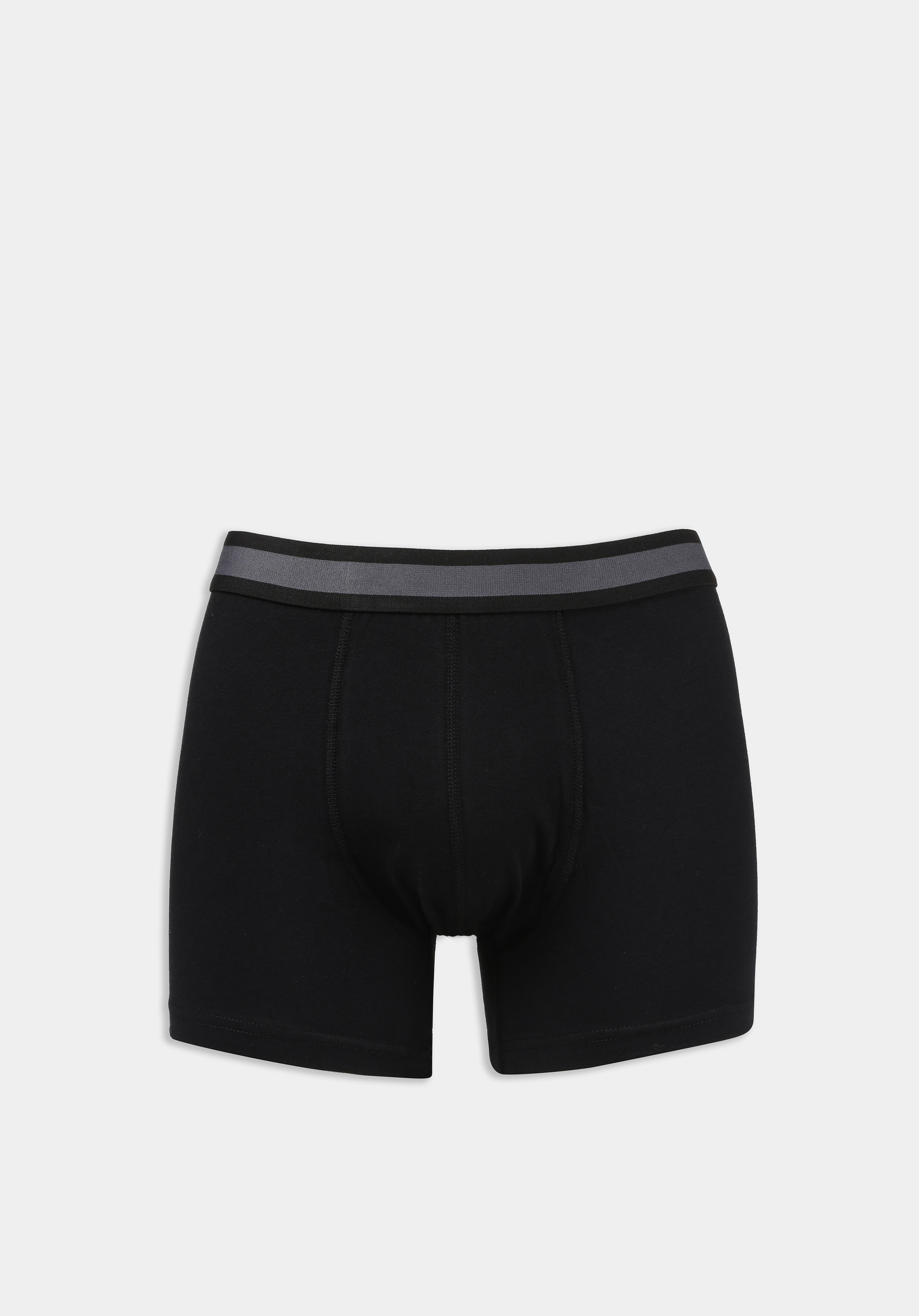 Modern Fit Düz Erkek Siyah Boxer