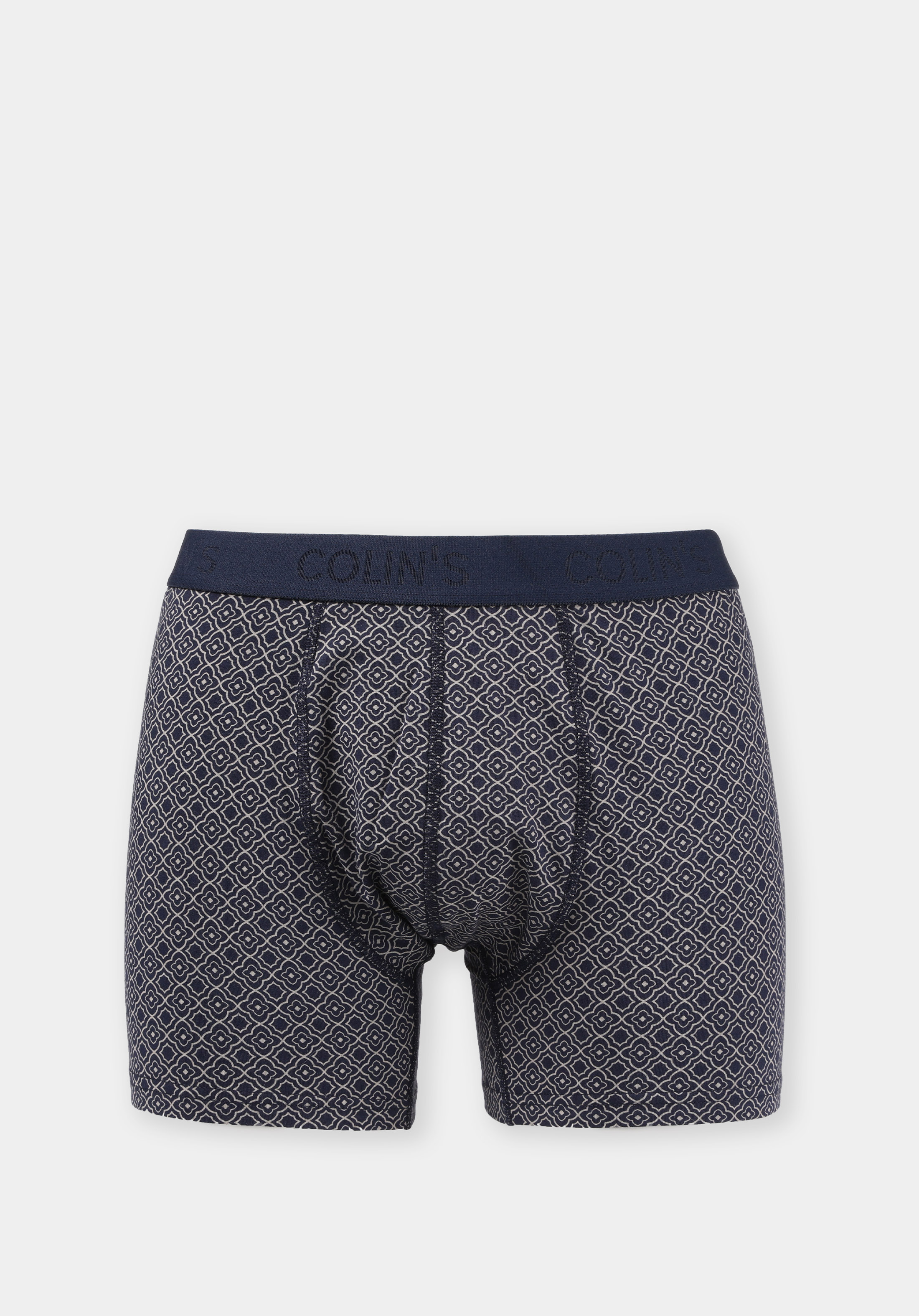 Modern Fit Baskılı Erkek Lacivert Boxer
