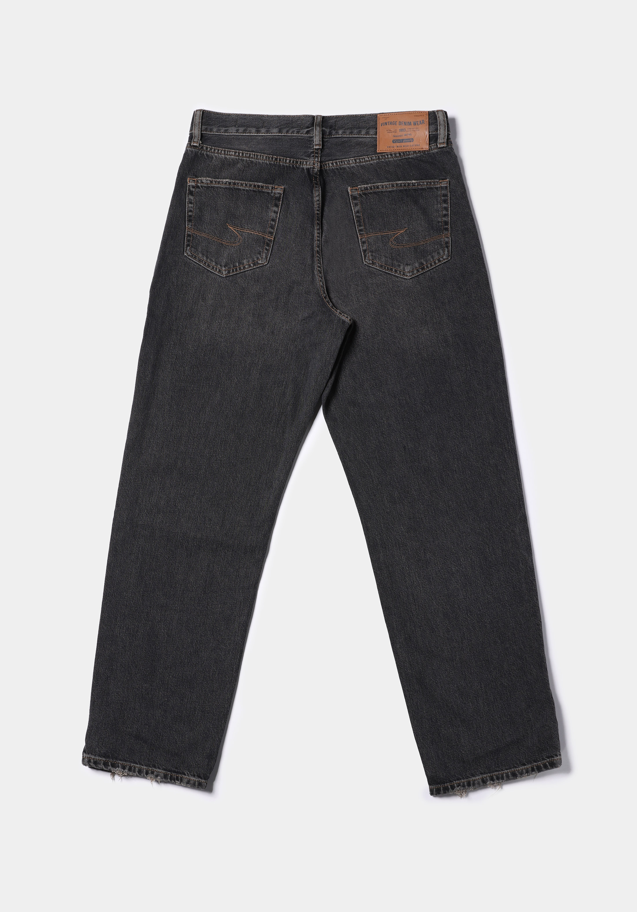 Loose Relaxed Fit   Erkek Siyah Jean Pantolon