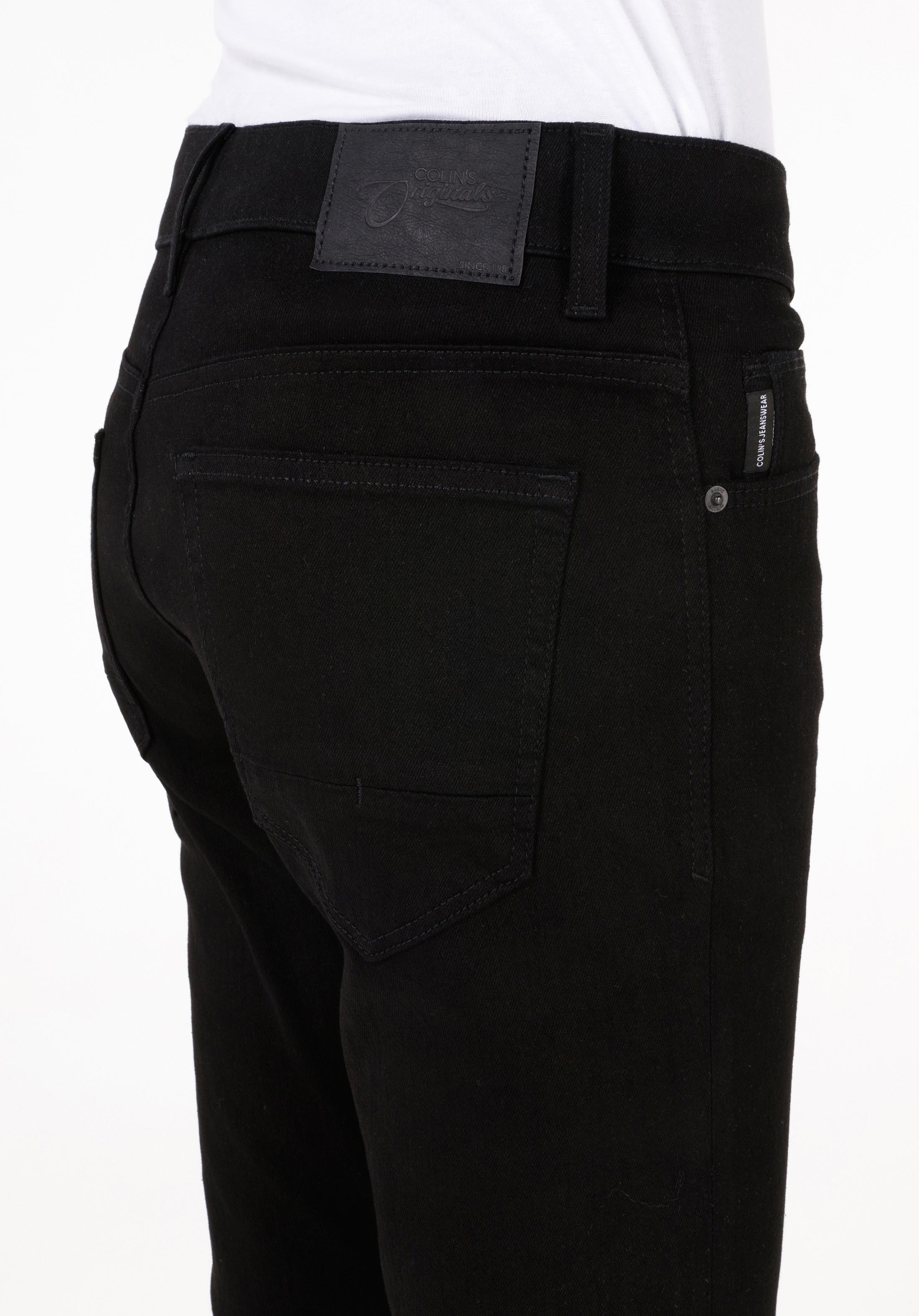 Slim Fit Düşük Bel Dar Paça Erkek Siyah Jean Pantolon