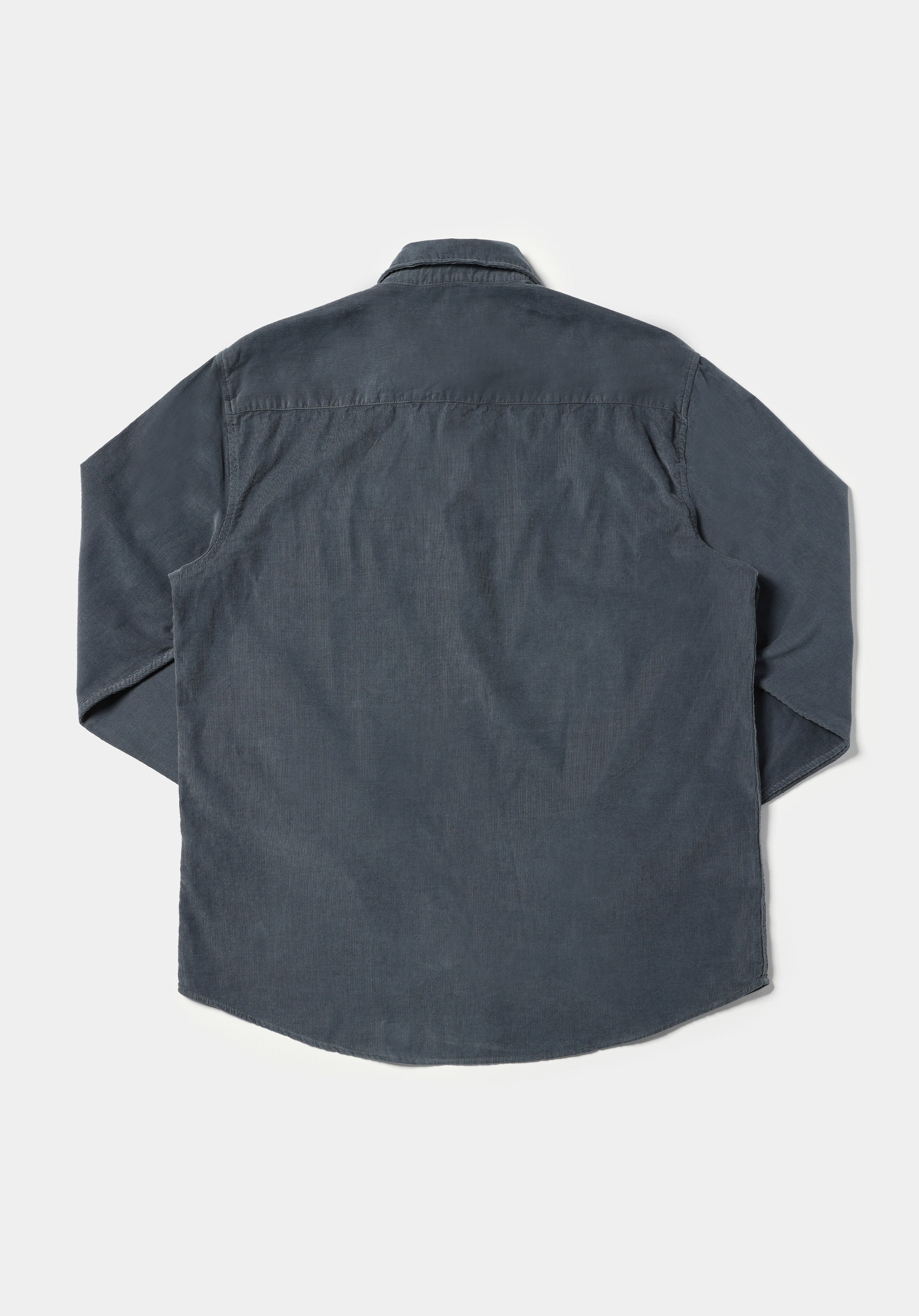 Regular Fit Shirt Neck Düz Erkek Yeşil Uzun Kol Gömlek