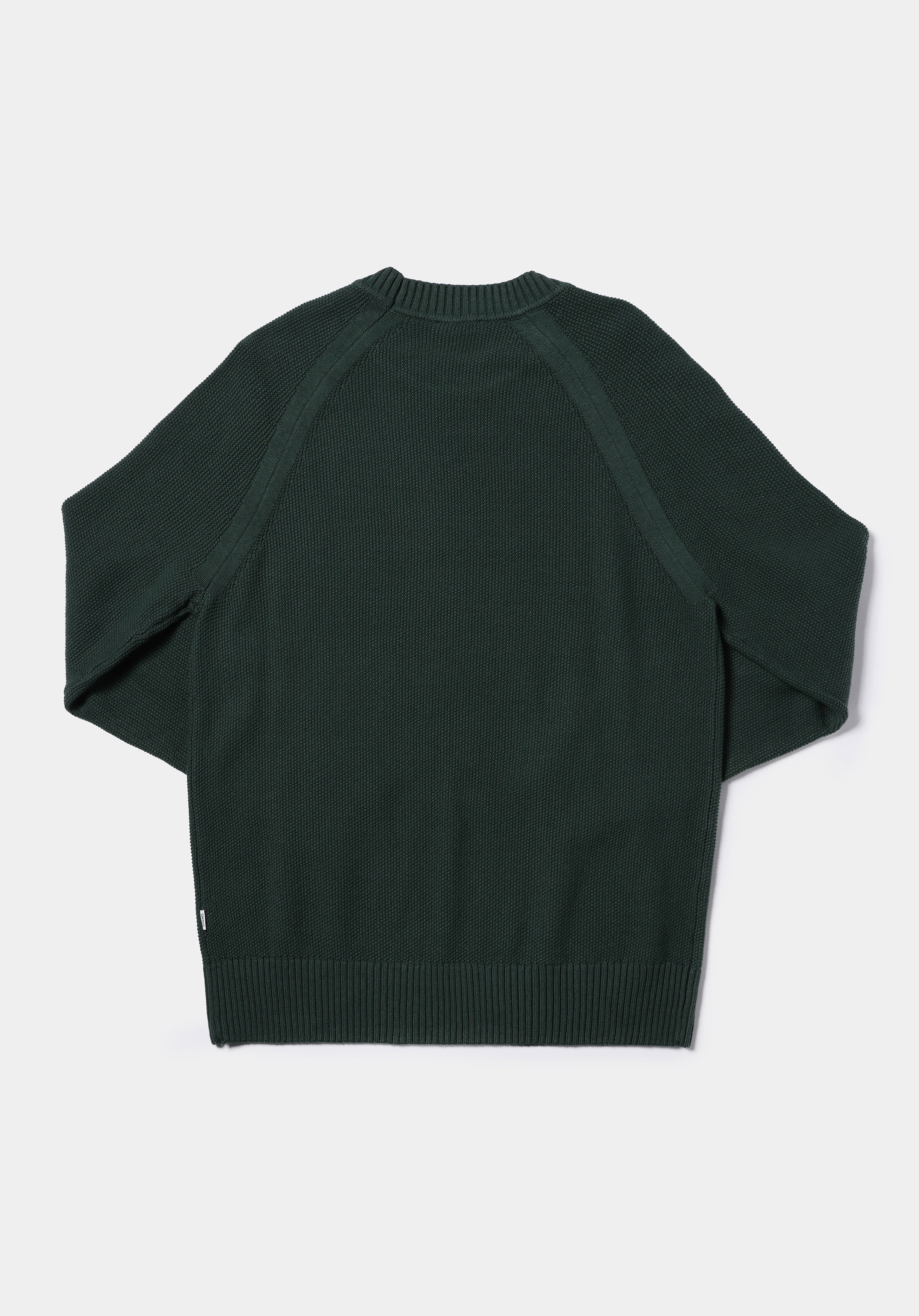 Regular Fit Yuvarlak Yaka Jakarlı Erkek Yeşil Kazak