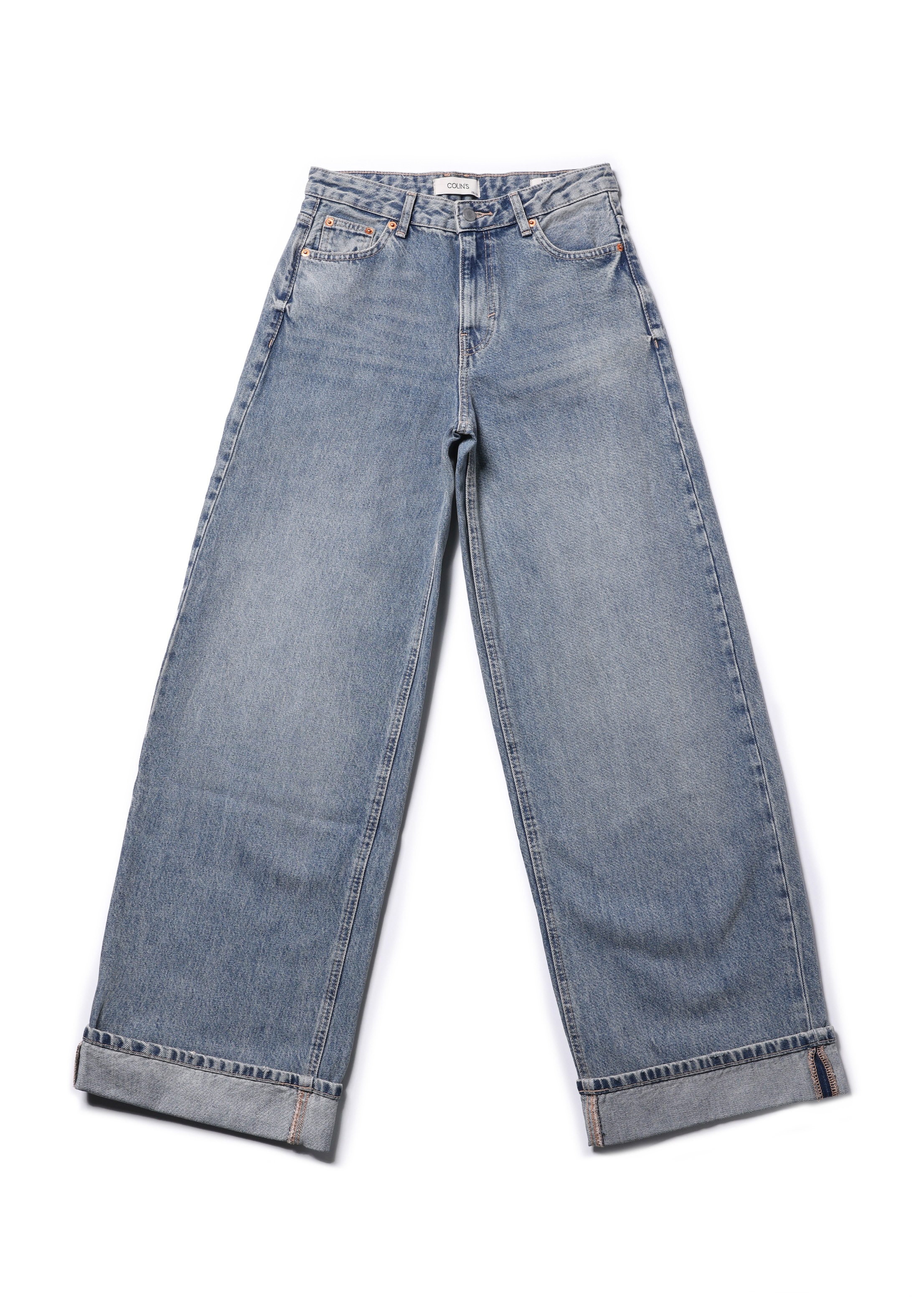 Loose Fit   Kadın İndigo Jean Pantolon