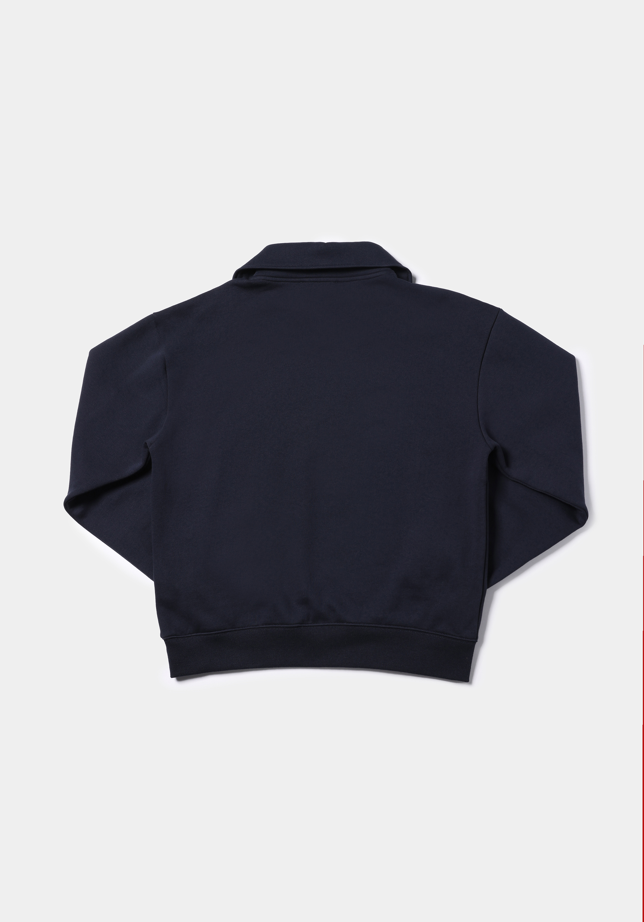 Regular Fit Fermuarlı Nakışlı Kadın Lacivert Sweatshirt