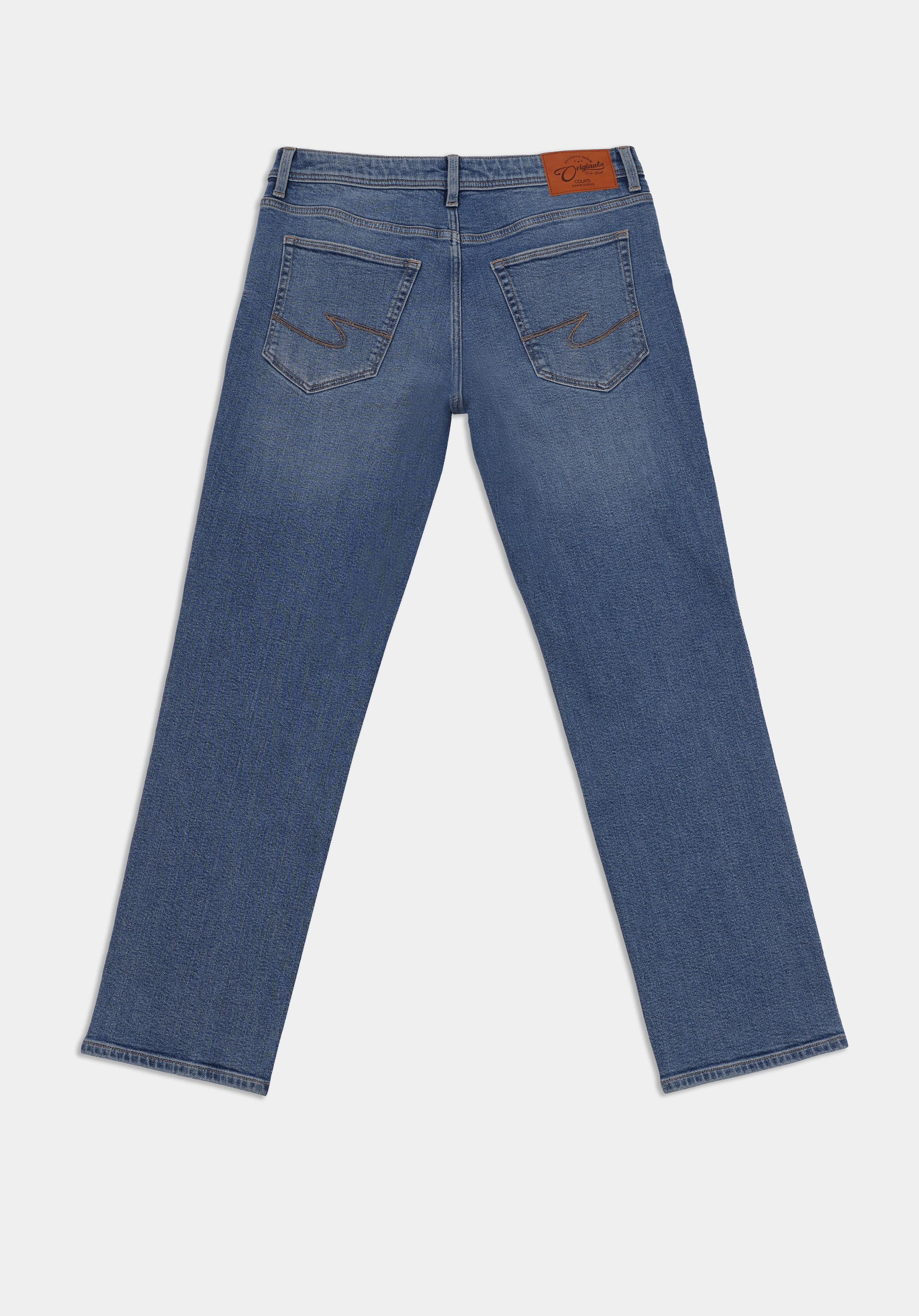 Regular Fit   Erkek Açik İndigo Jean Pantolon