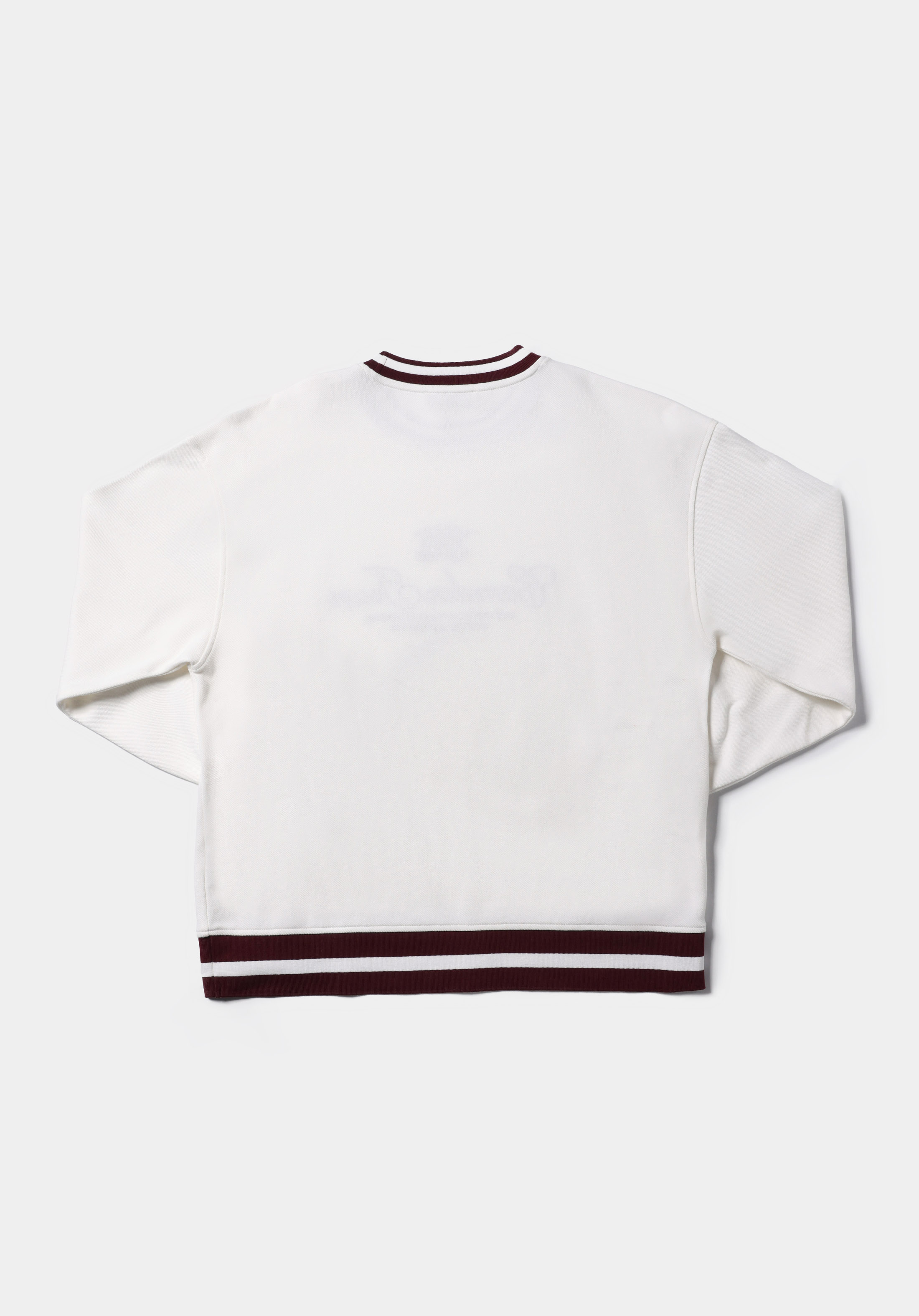 Regular Fit Yuvarlak Yaka Nakışlı Kadın Beyaz Sweatshirt