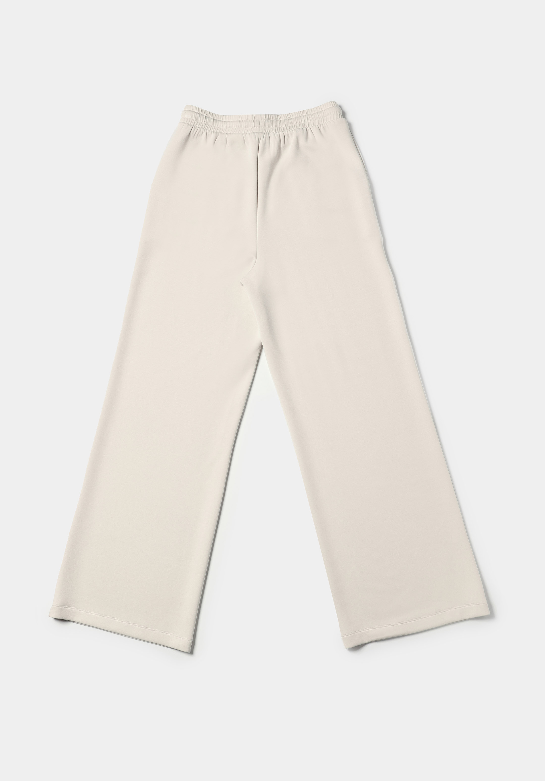 Regular Fit Orta Bel Düz Kadın Ekru Eşofman Altı