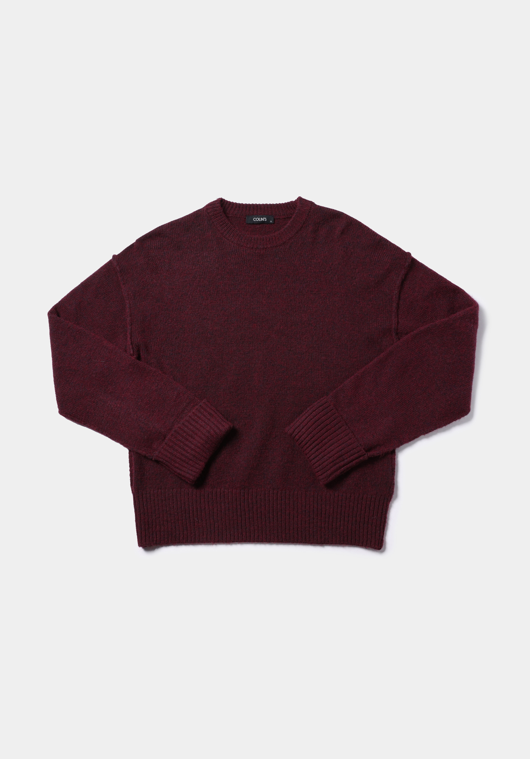 Regular Fit Yuvarlak Yaka Düz Kadın Mor Kazak