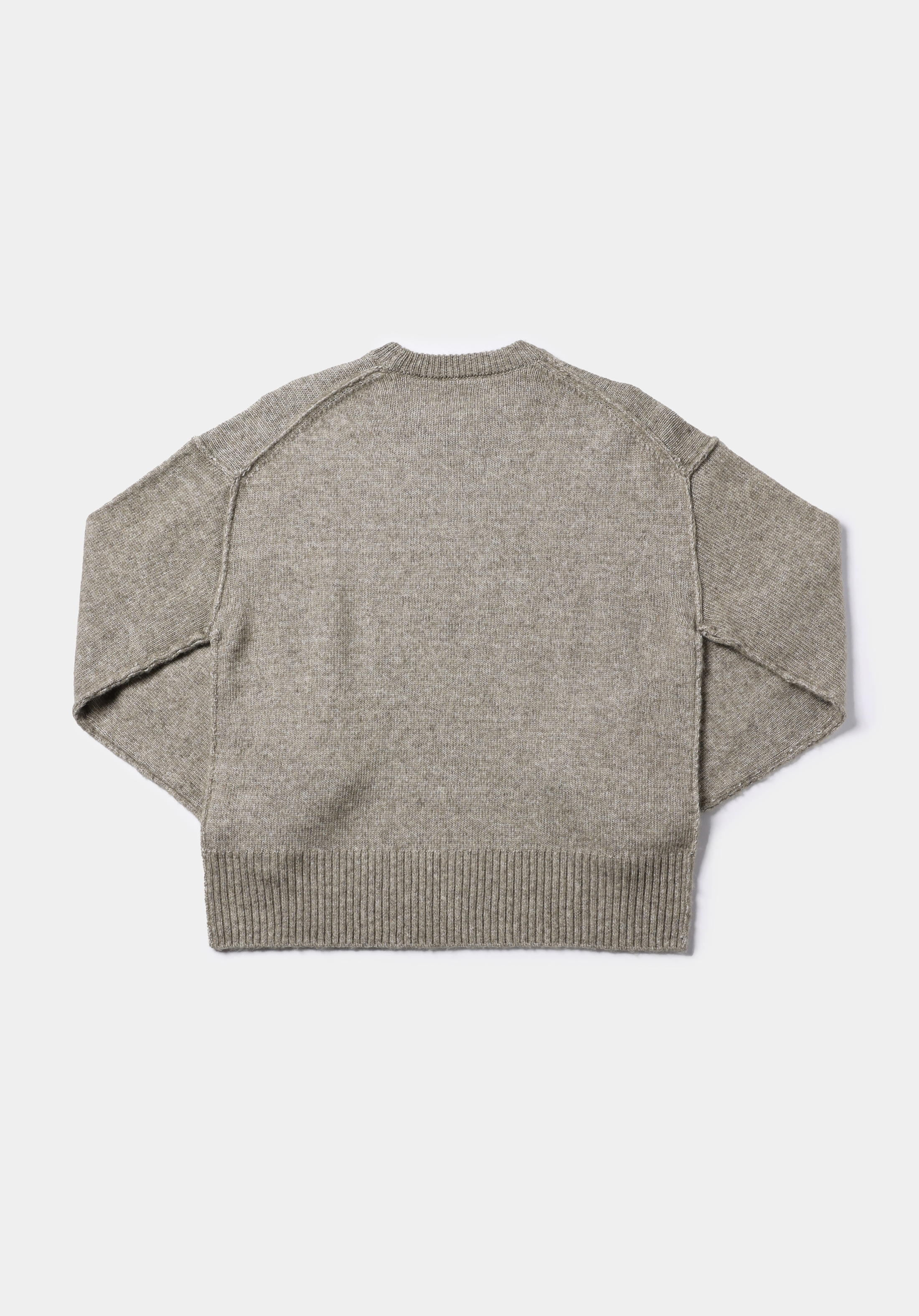 Regular Fit Yuvarlak Yaka Düz Kadın Yeşil Kazak