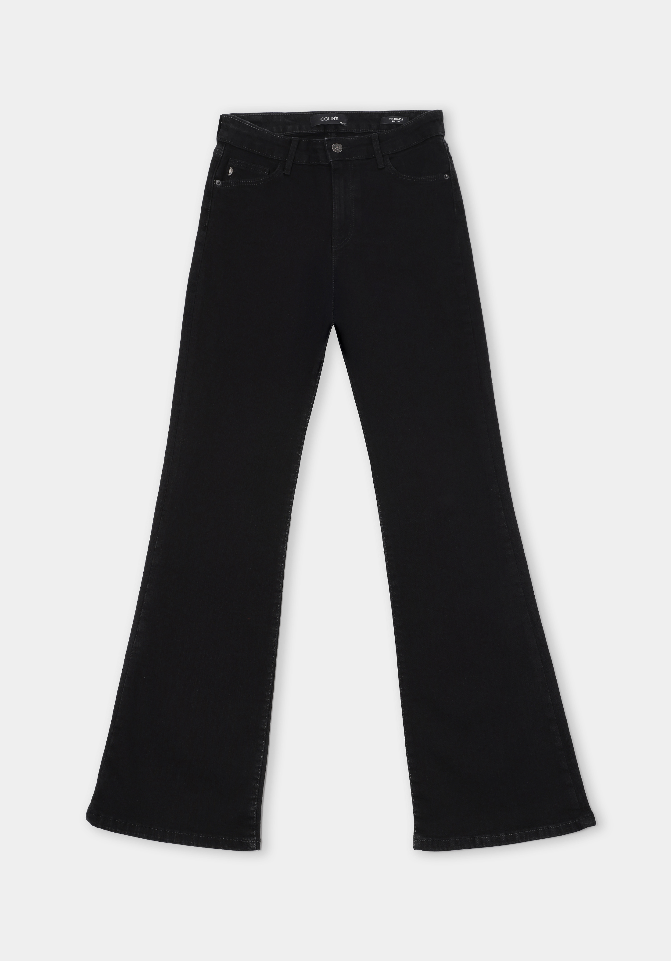 Regular Fit Orta Bel Bootcut Kadın Black Black Denim Jean Pantolon