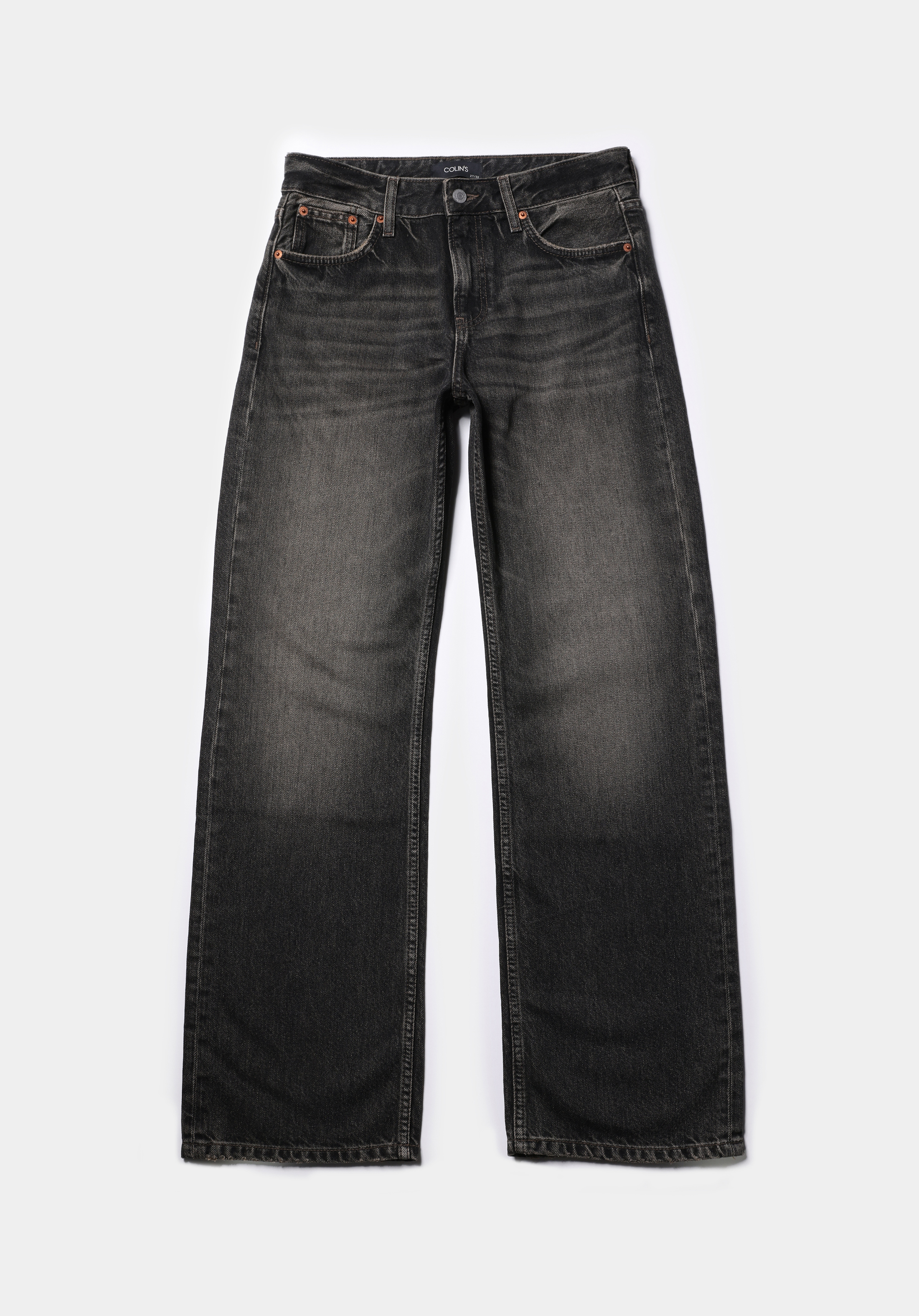 Straight Fit   Kadın Siyah Jean Pantolon