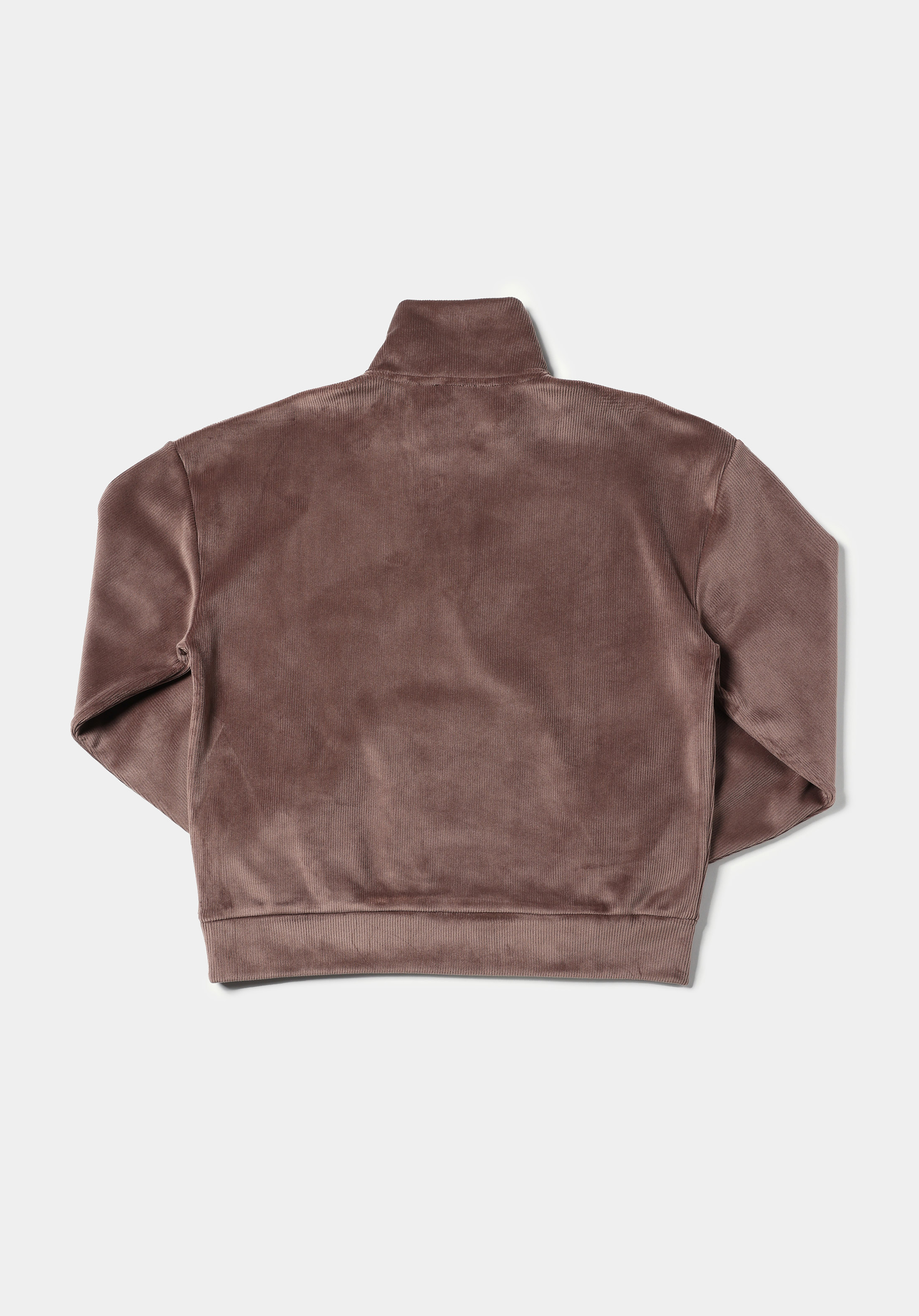 Regular Fit Polo Yaka Nakışlı Kadın Kahverengi Sweatshirt