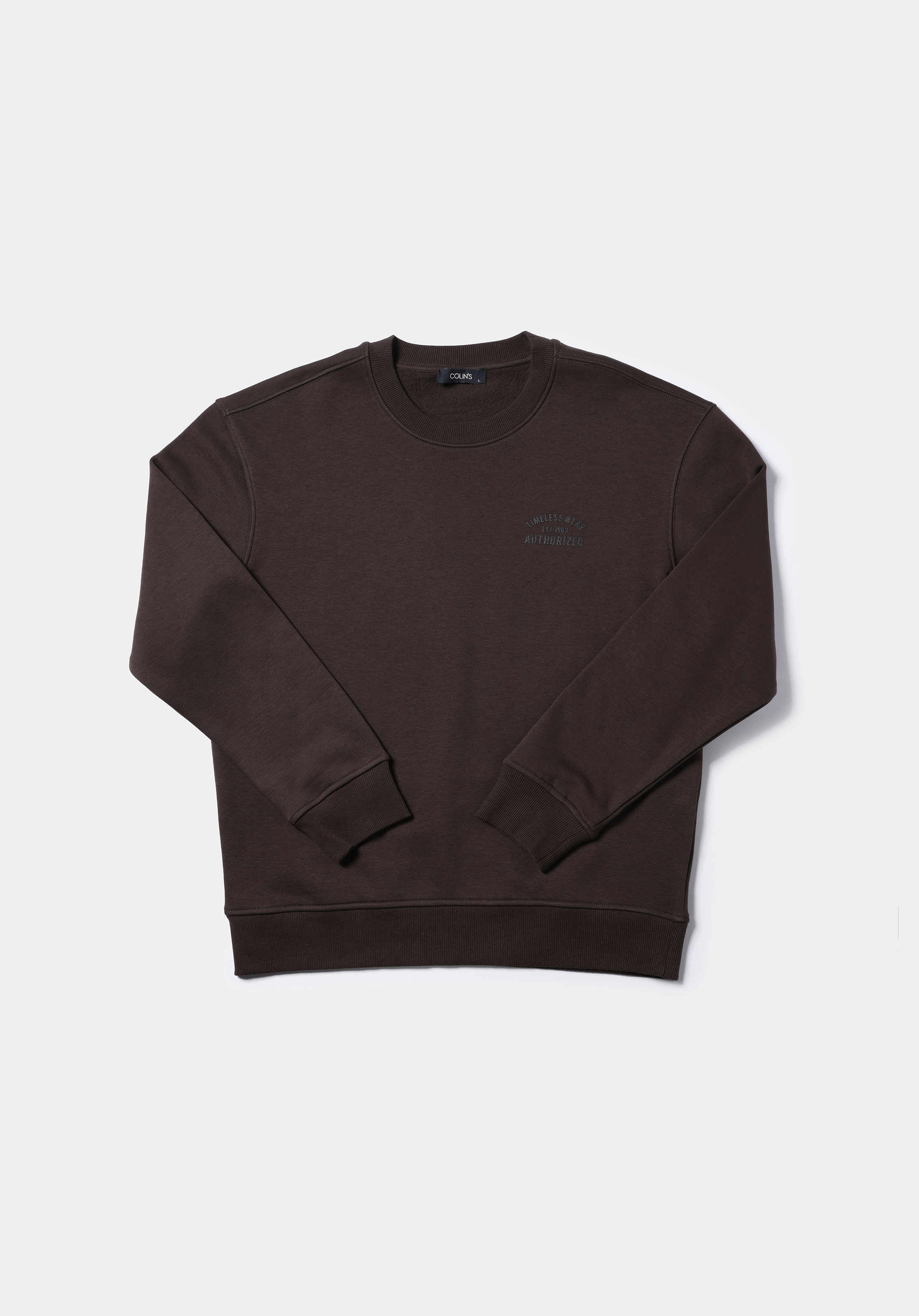 Comfort Fit   Erkek Kahverengi Sweatshirt