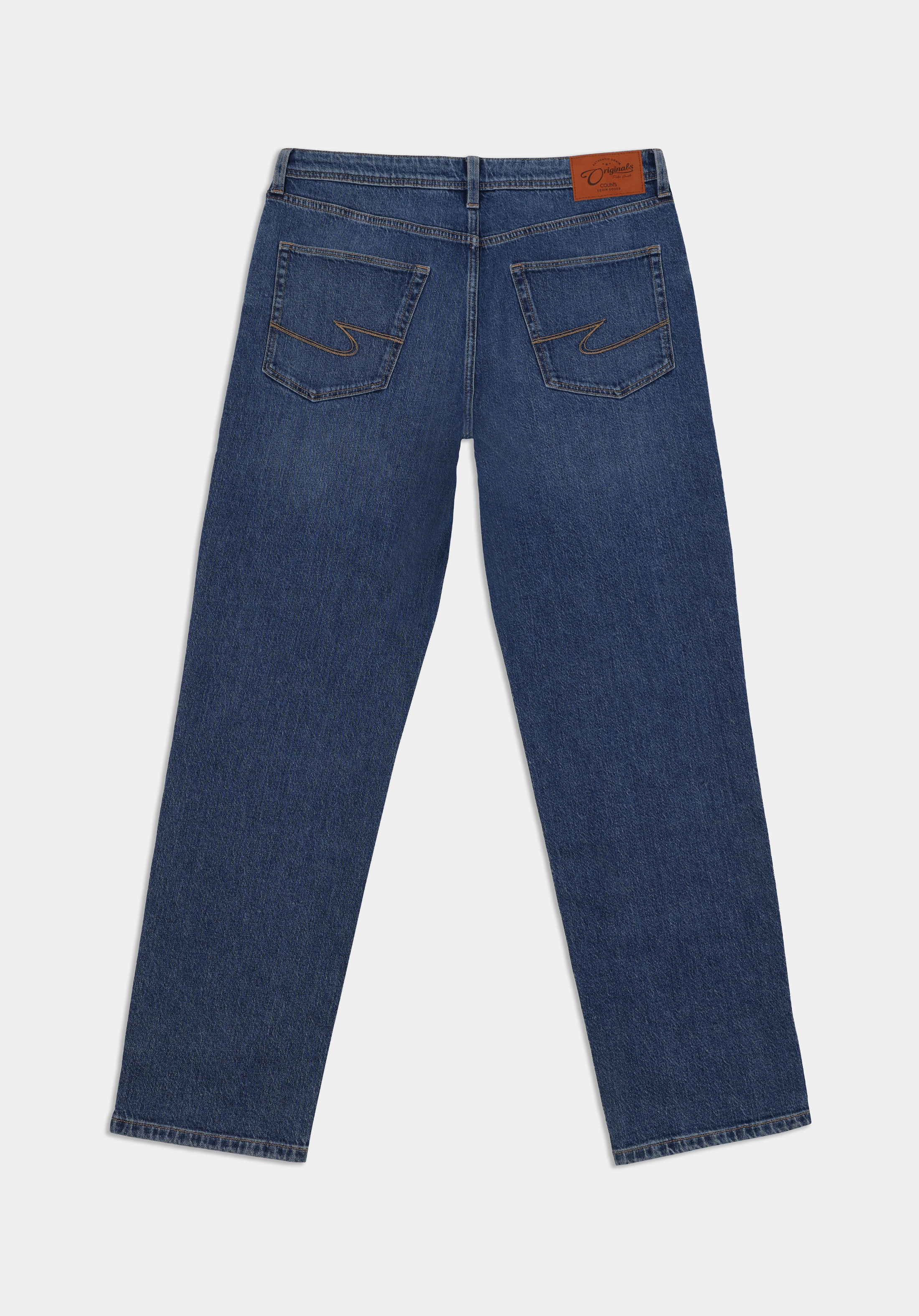 Loose Straight Fit   Erkek İndigo Jean Pantolon
