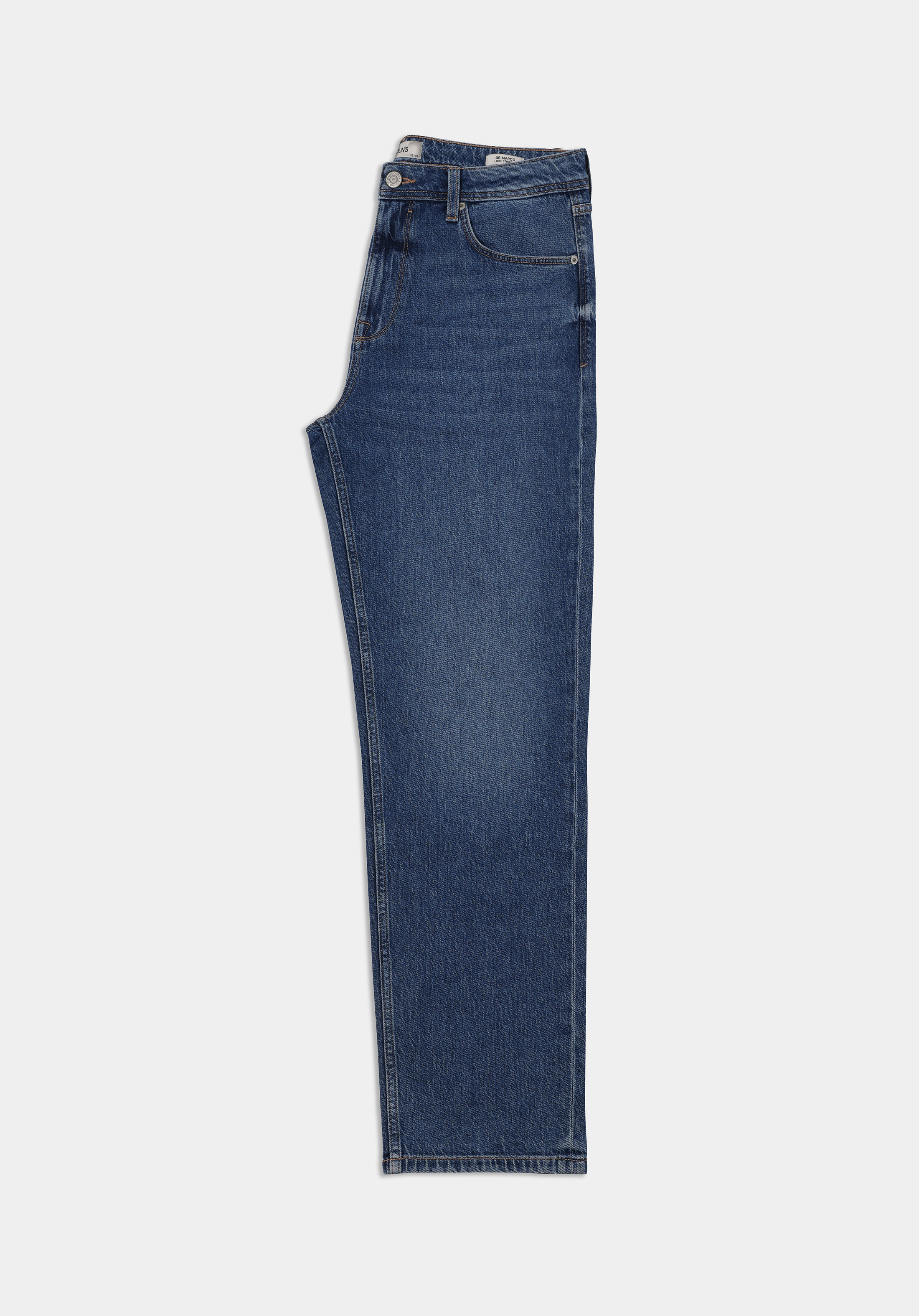 Loose Straight Fit   Erkek İndigo Jean Pantolon