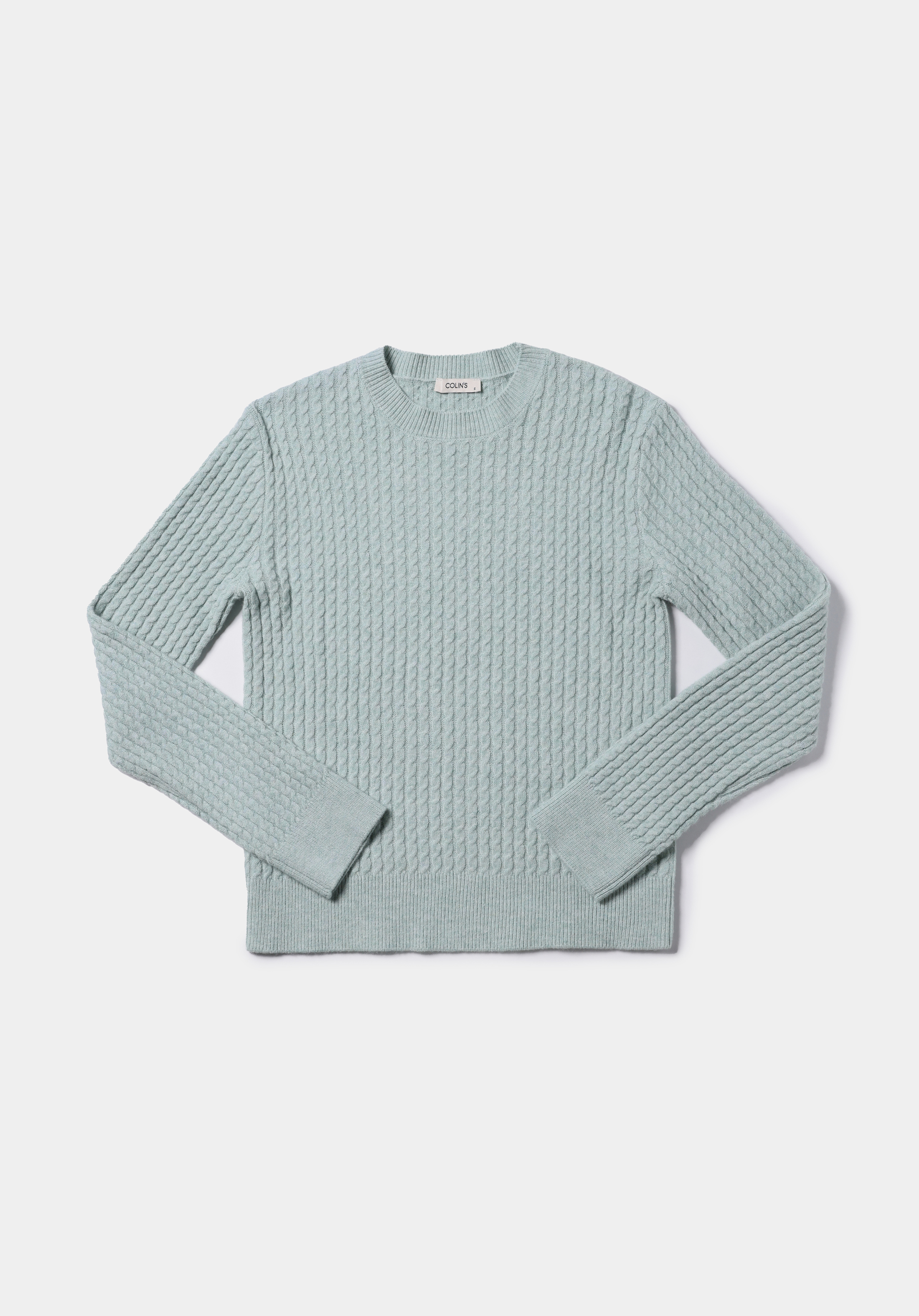 Regular Fit Yuvarlak Yaka Düz Kadın Yeşil Kazak