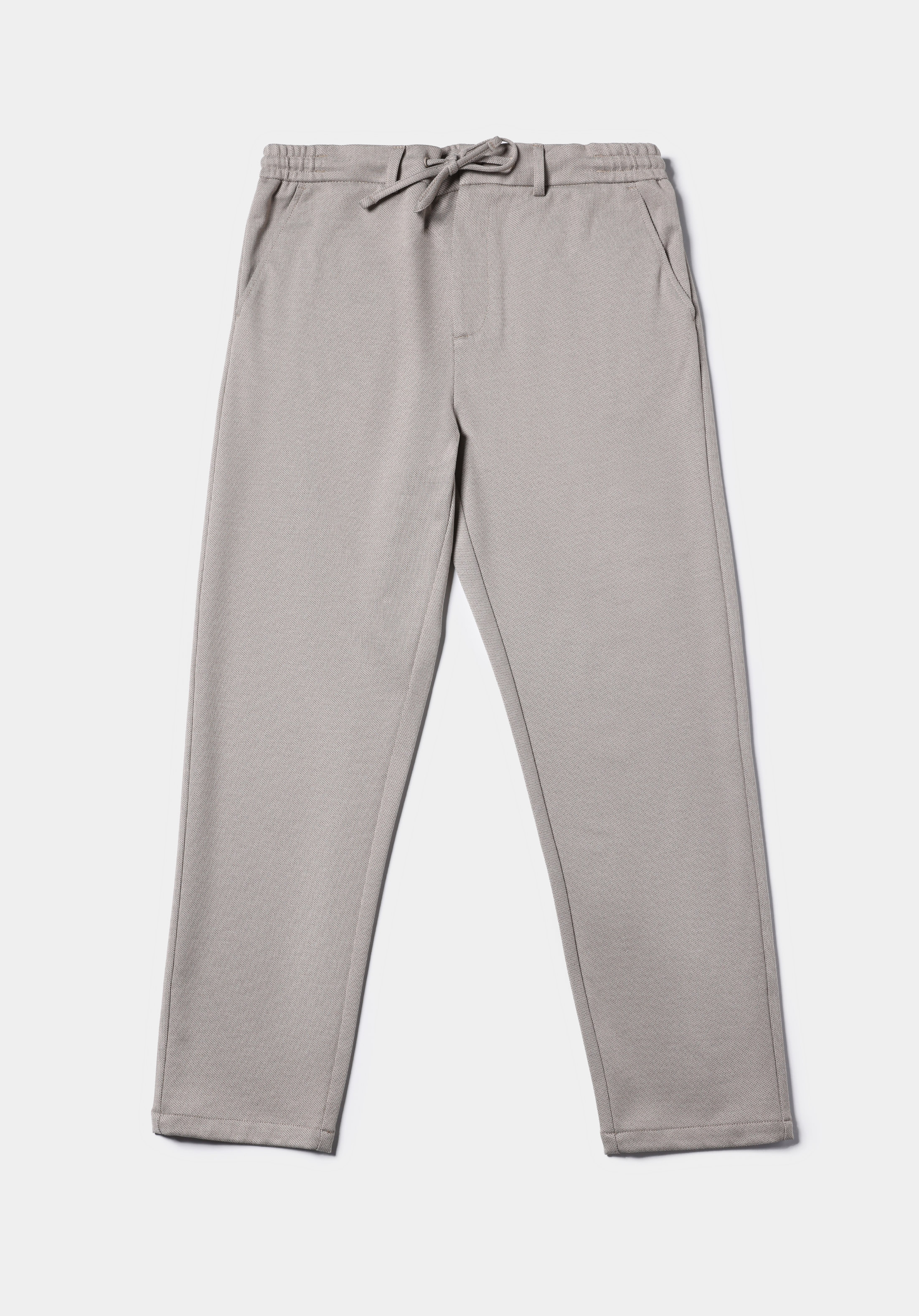 Regular Fit Orta Bel Düz Paça Erkek Bej  Pantolon