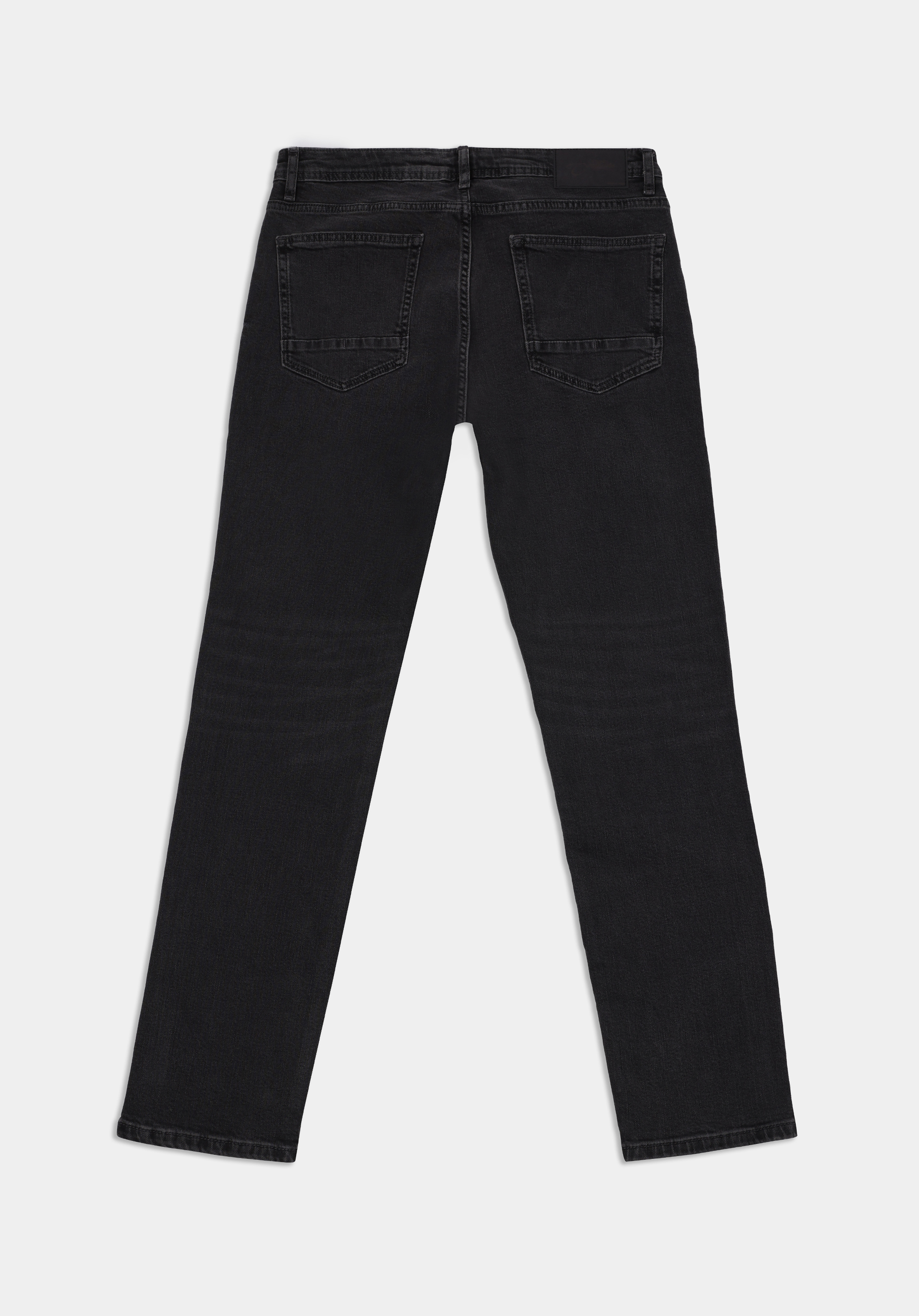 Straight Fit Düşük Bel Düz Paça Erkek Siyah Jean Pantolon