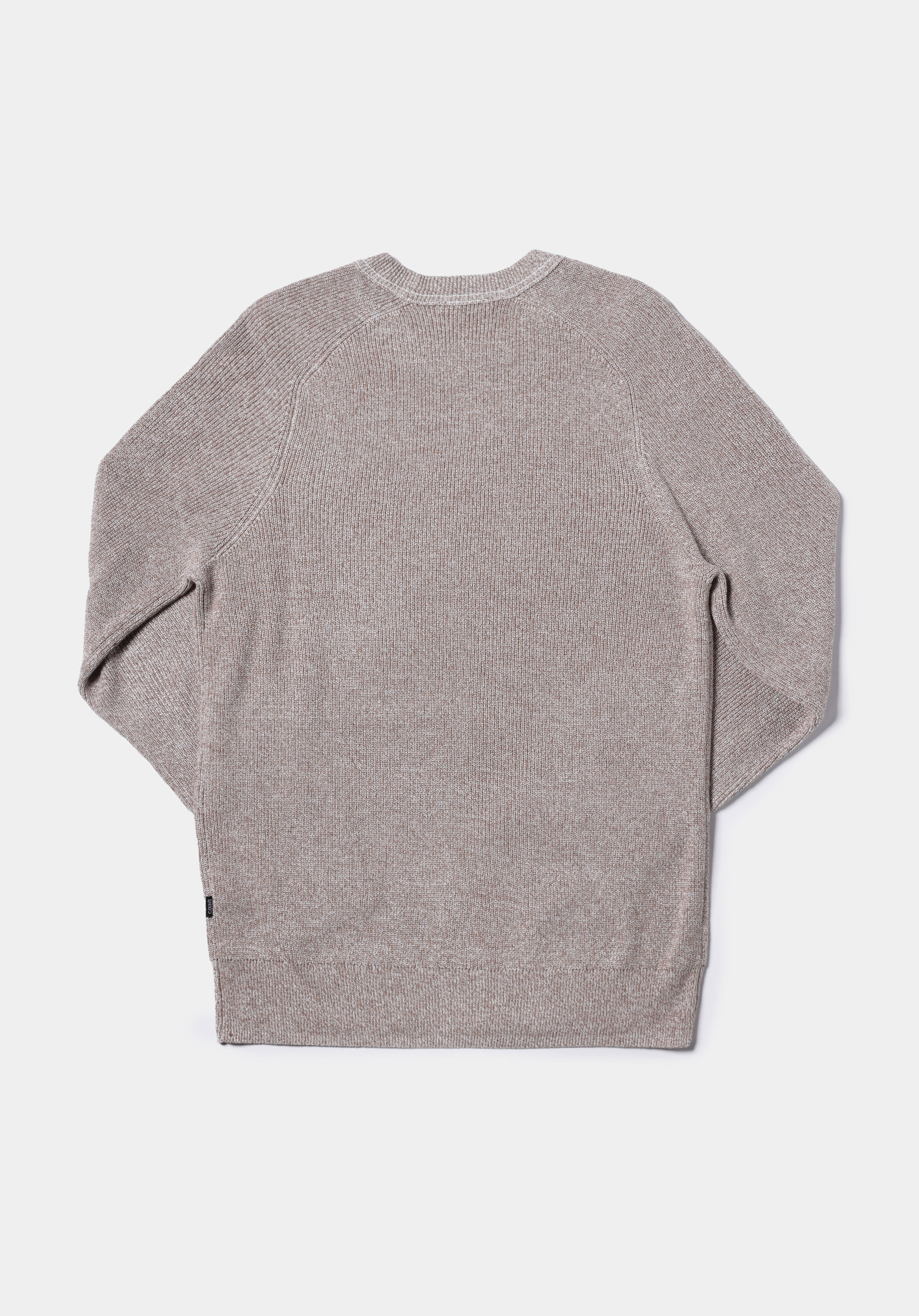 Regular Fit Yuvarlak Yaka Jakarlı Erkek Gri Kazak