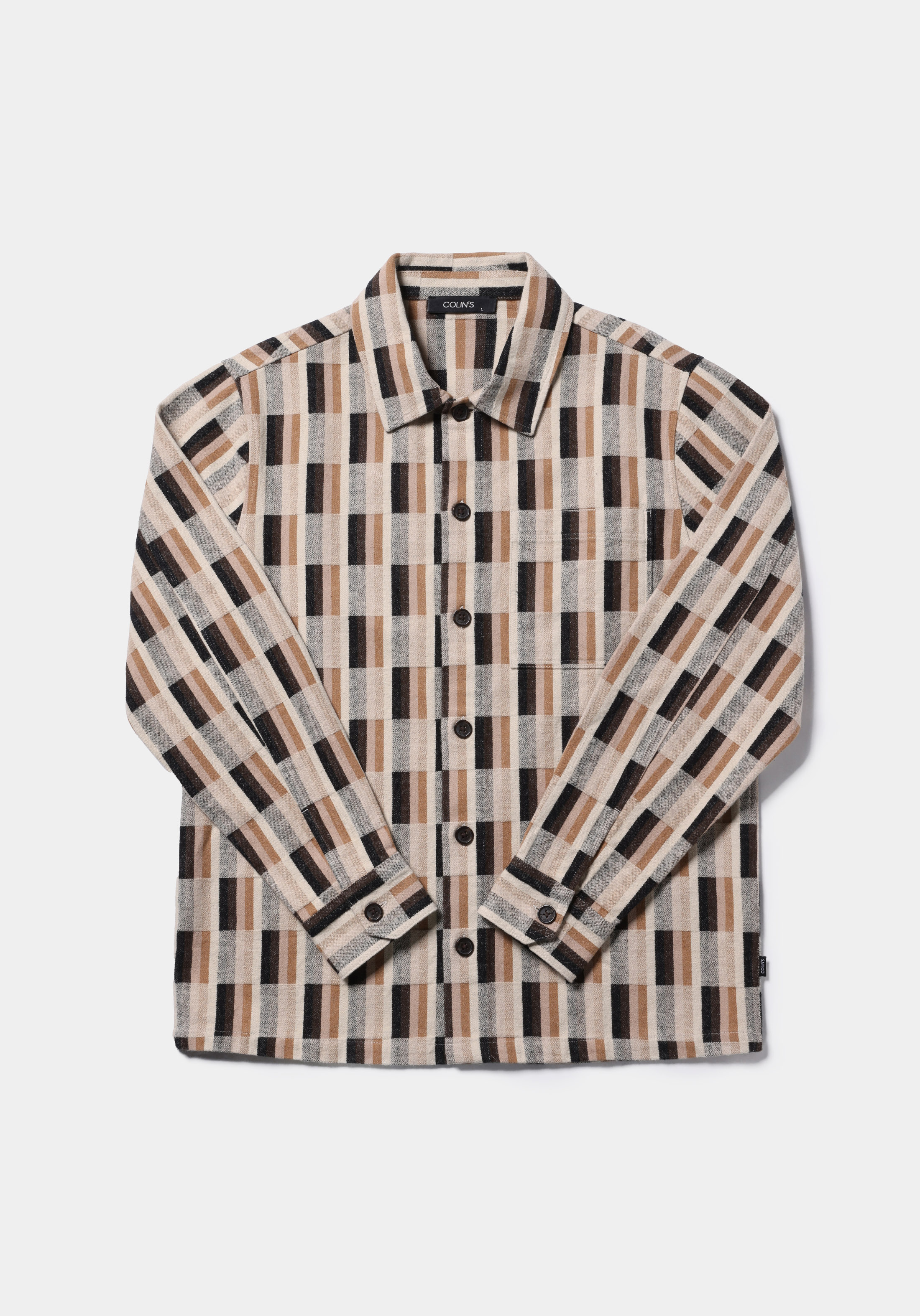 Comfort Fit   Erkek Bej Shacket