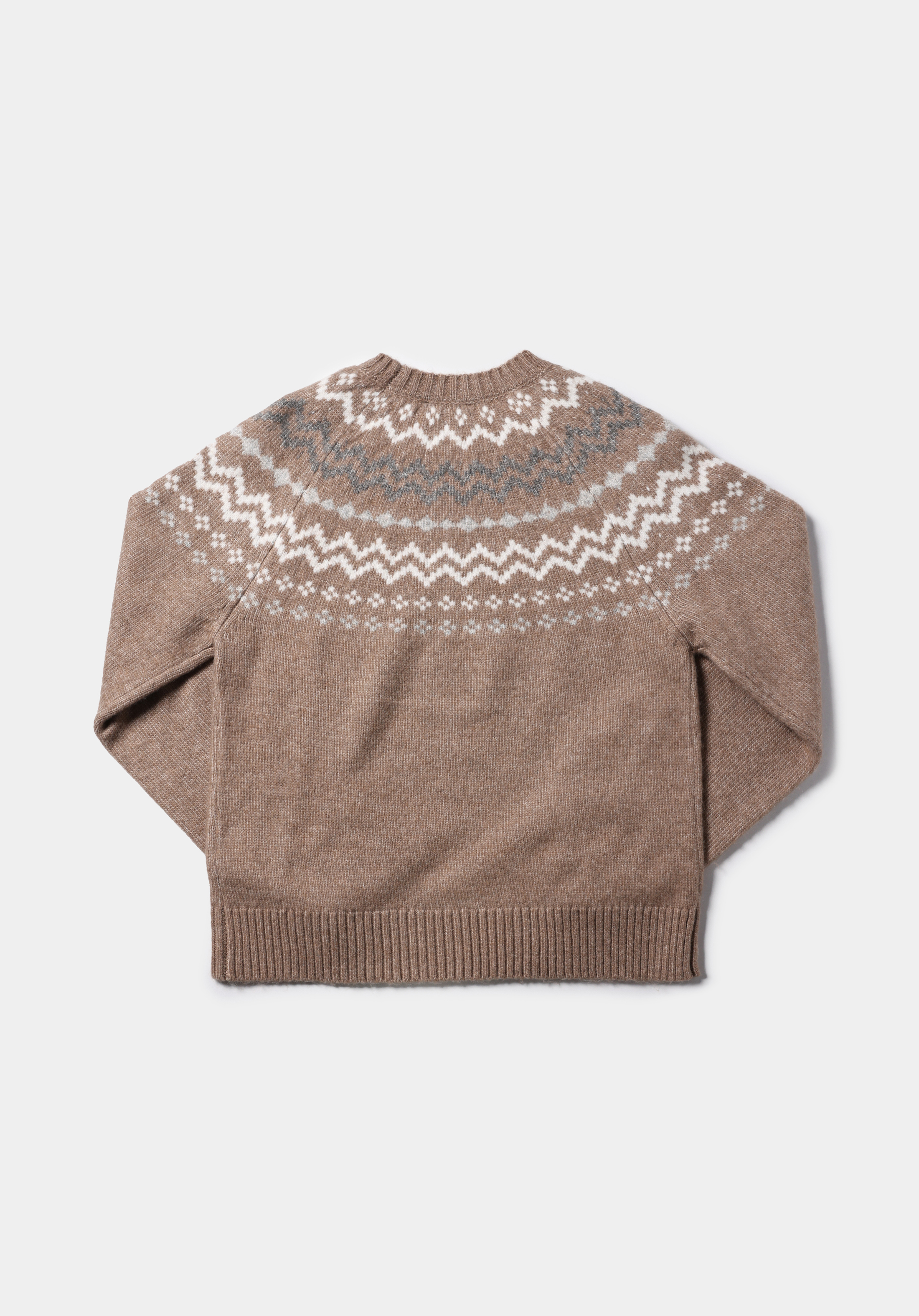 Regular Fit Turtle Neck Baskılı Kadın Bej Kazak