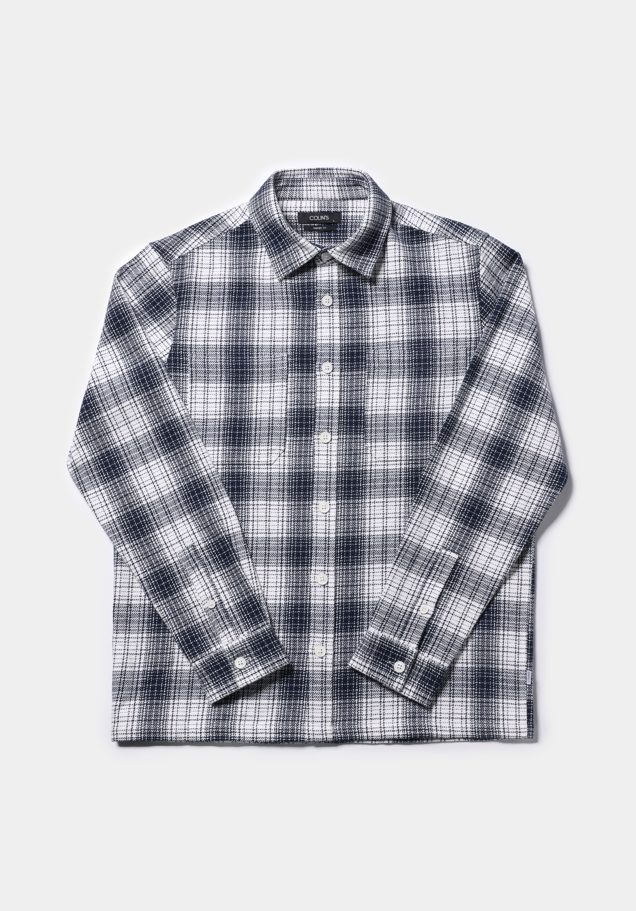 Comfort Fit   Erkek Mavi Shacket